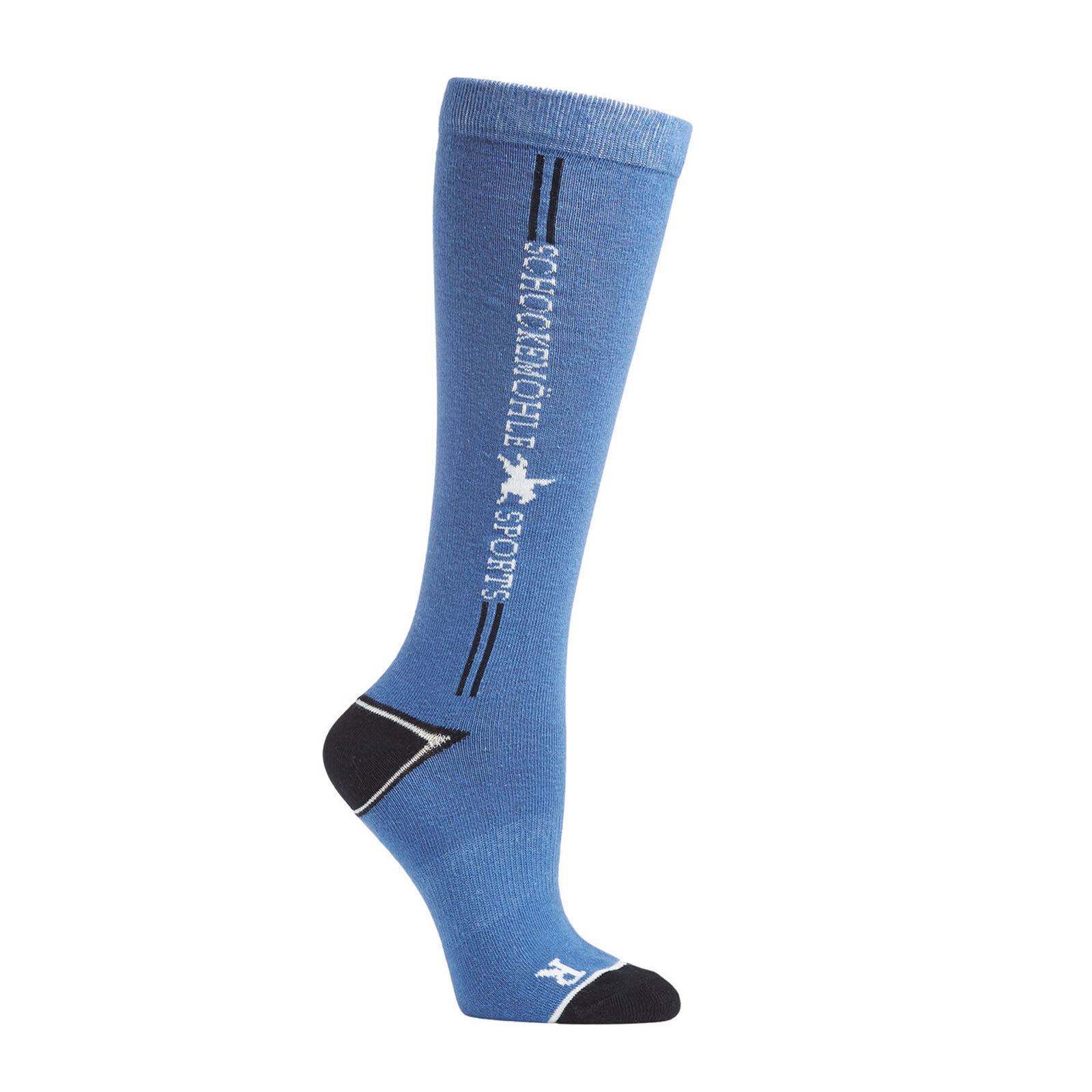 USG Orginal Sockies Riding Socks Check Stockings Riding Socks 454 Blue/H 'Blue/Black 