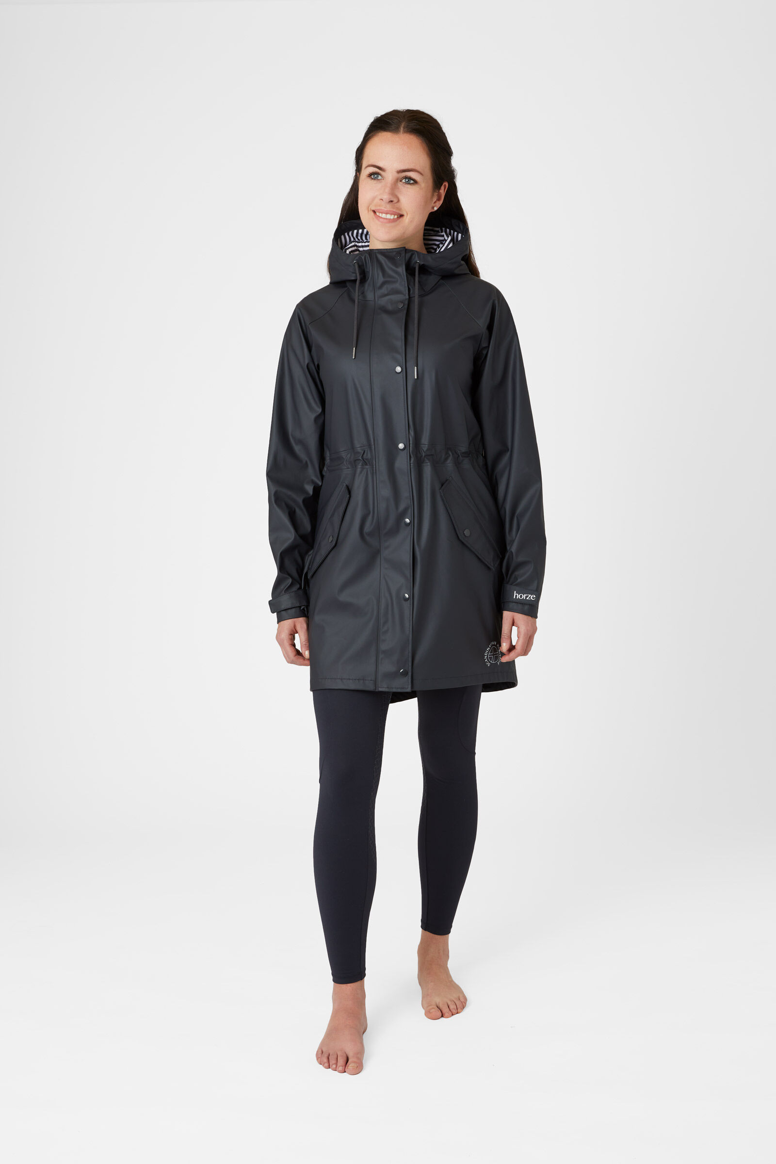 Horze Dania Women s PU Rain Coat with Jersey Lining