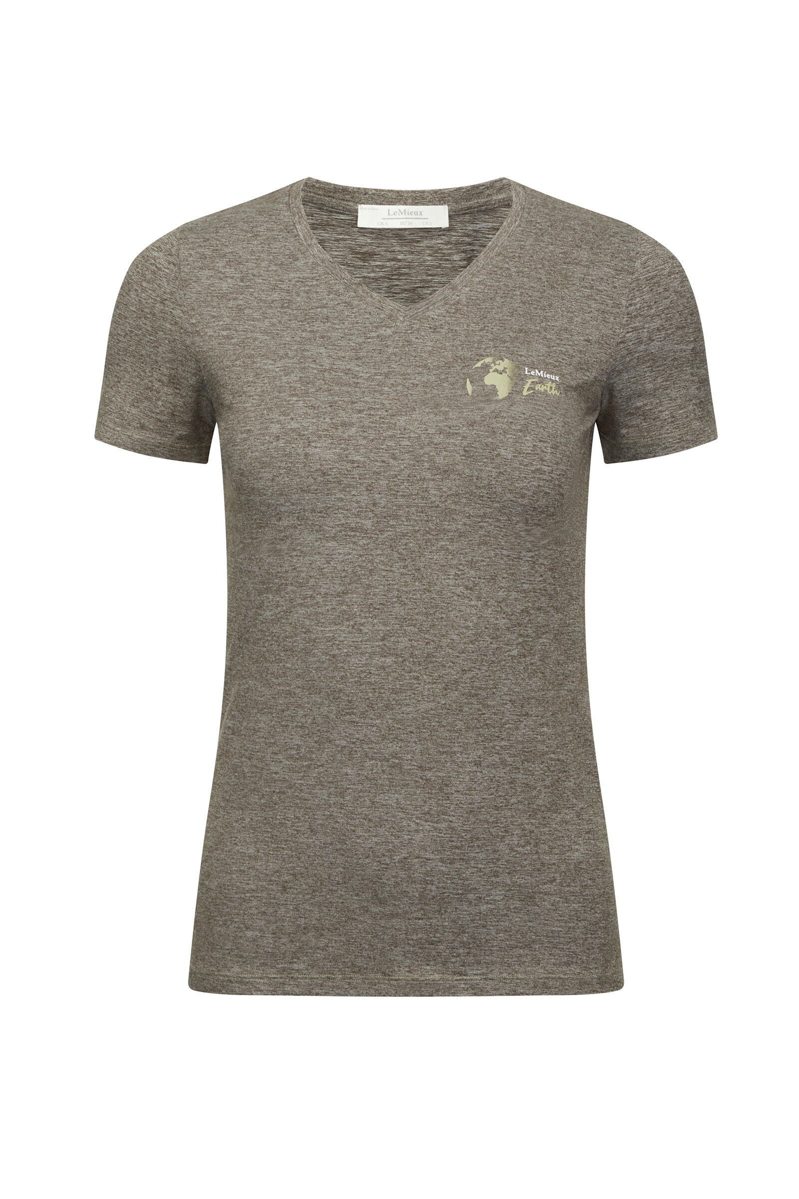 T shirt long col v femme sales