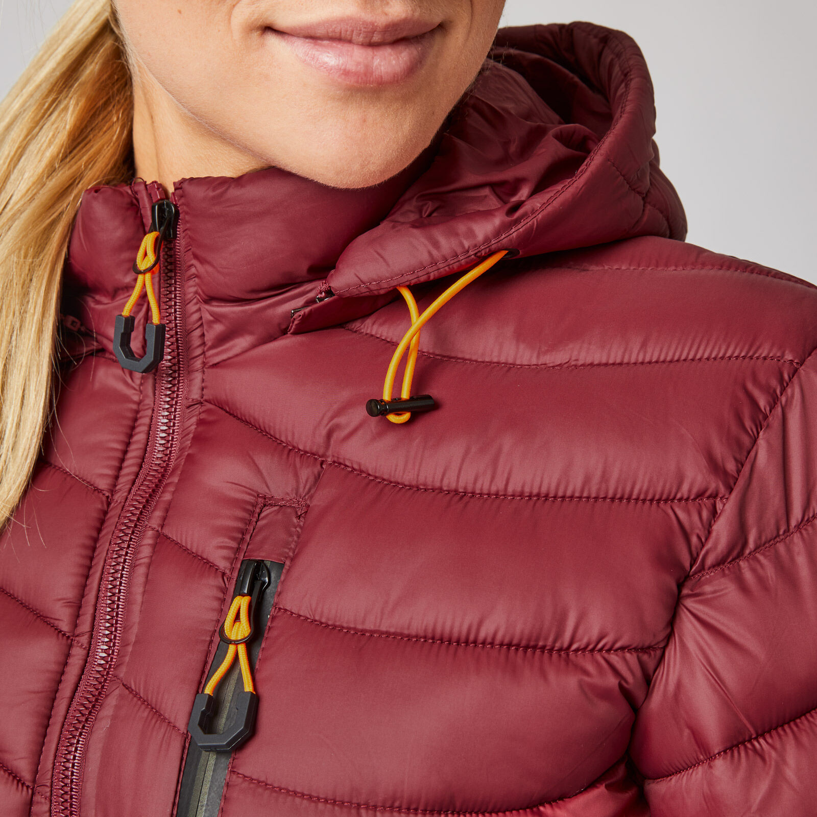 Trespass womens arabel down shop fill padded hooded jacket black