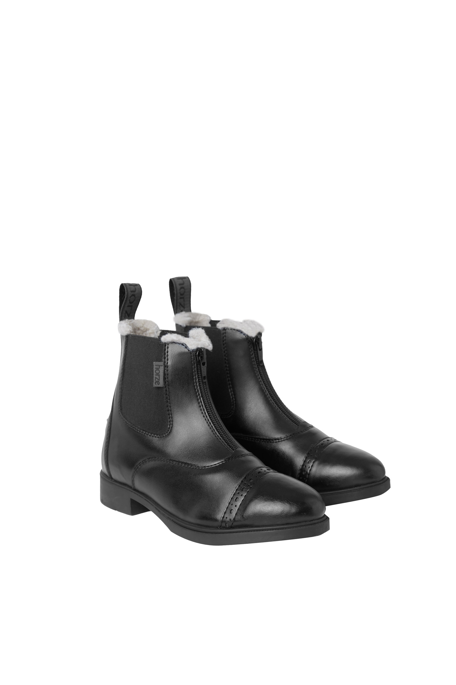 Buy Horze Wexford Kids Front-Zip Jodhpur Winter Boots with Faux