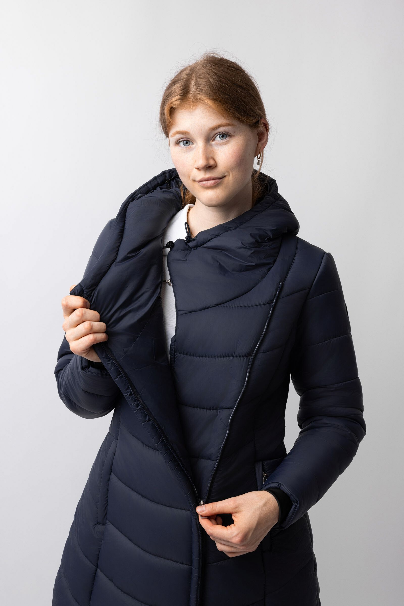 Padded quilted jacket womens hotsell