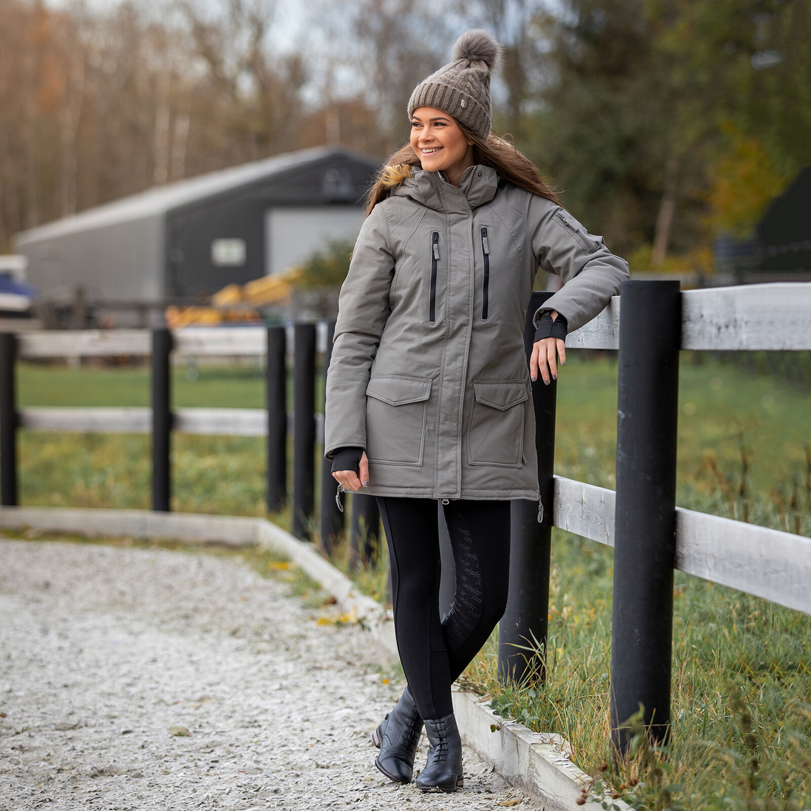 Buy Horze Brooke Women s Long Parka Riding Jacket horze
