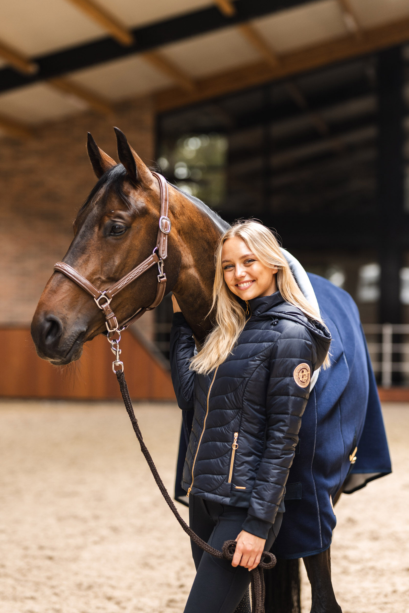 Black horse riding jacket store