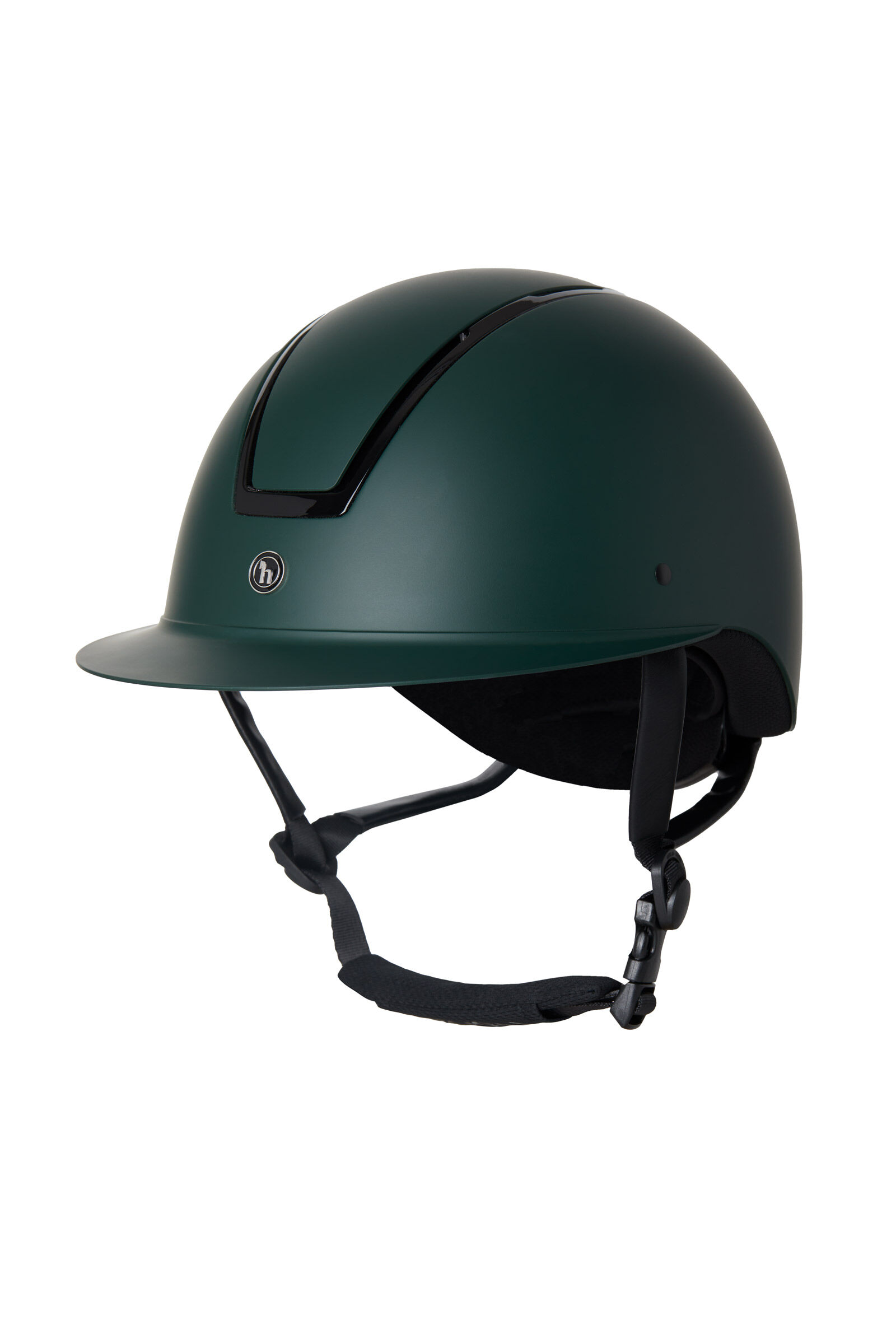 Buy Horze Noir Riding Helmet with Shiny Frame Sun Visor horze