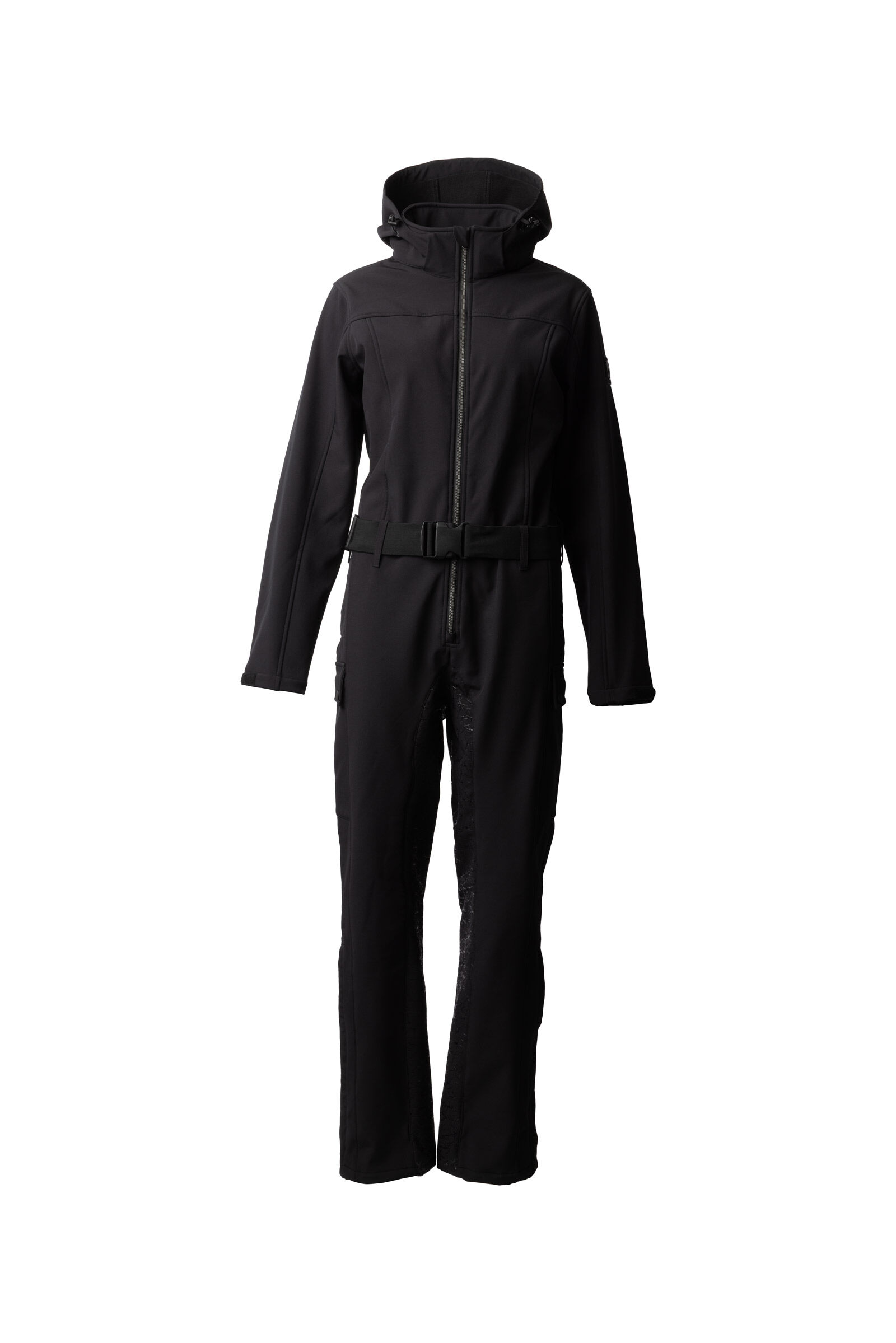 【セール中】Frontzip Cotton Salopette ブラック セール】Frontzip Cotton Salopette（サロペット/オーバーオール