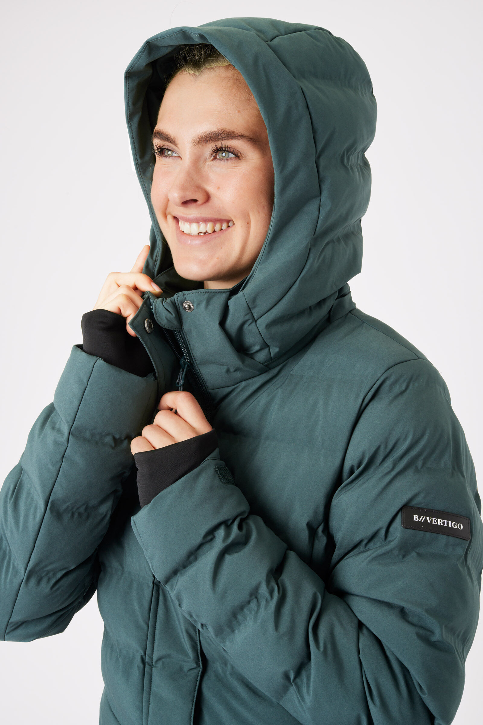 Green waterproof parka womens 2025