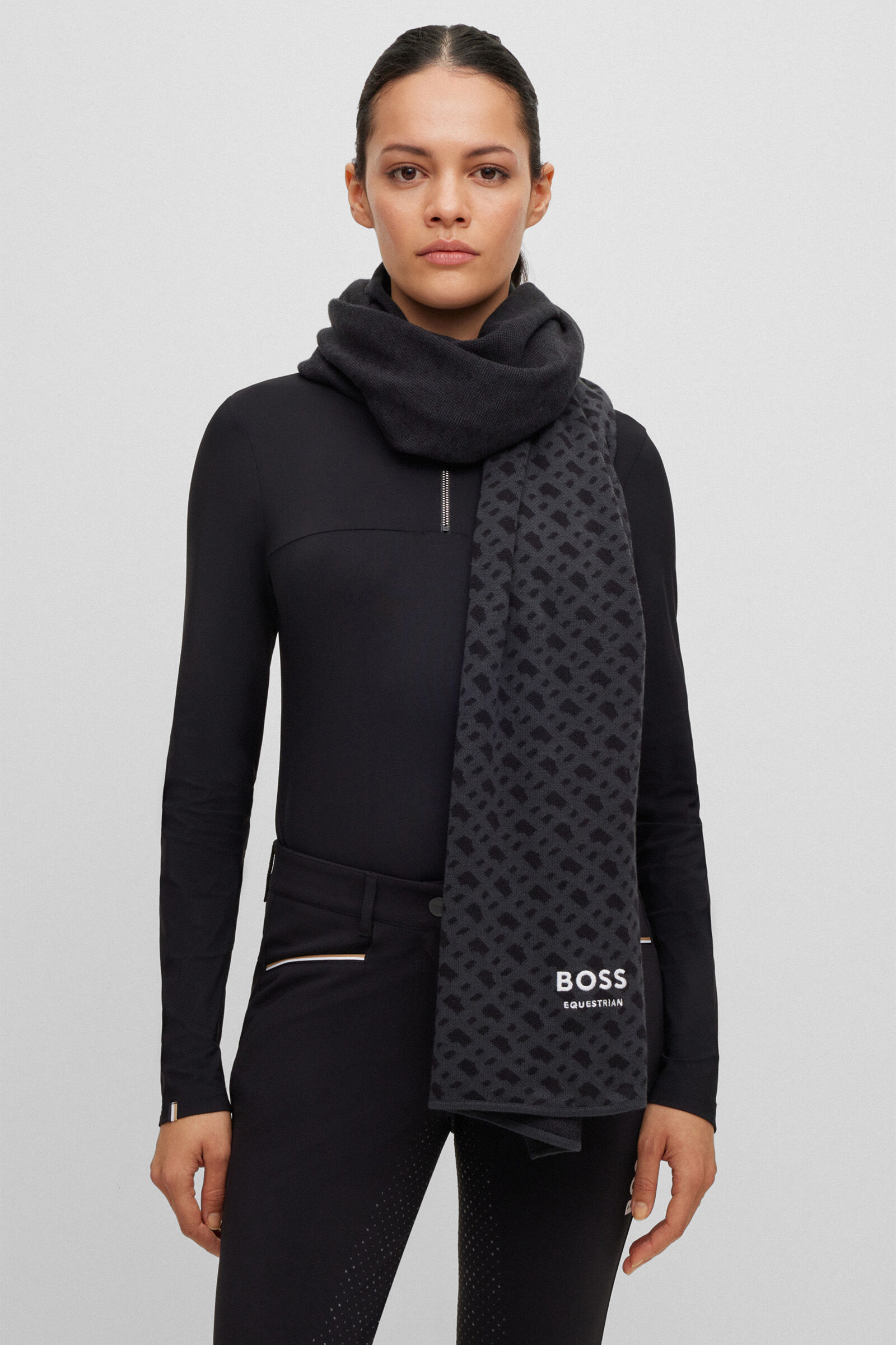 BOSS ホワイト マフラー Magelo R Scarf L Buy Boss Monogram Scarf | horze.com