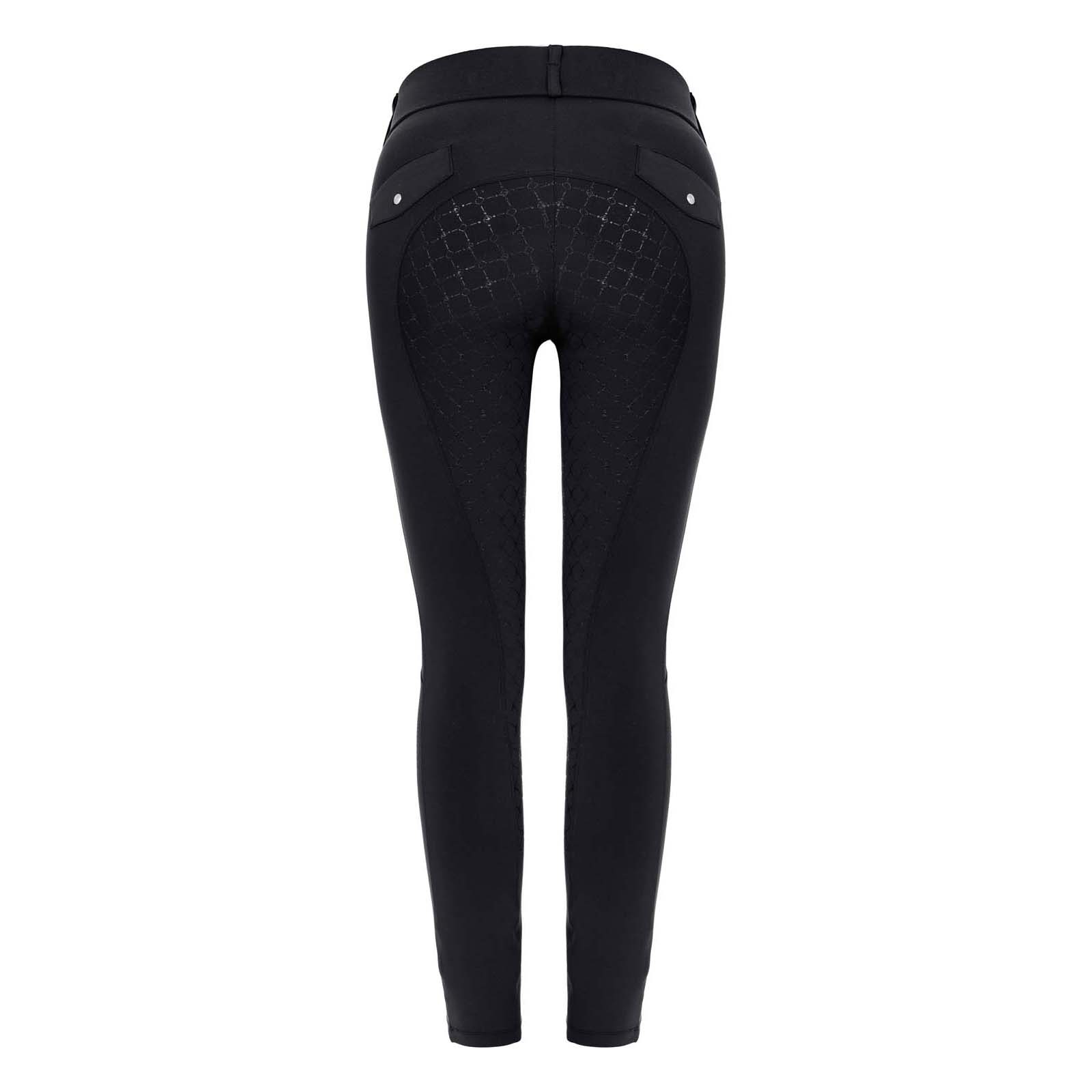 Legacy Ladies Riding Tights - Black & Candy Floss