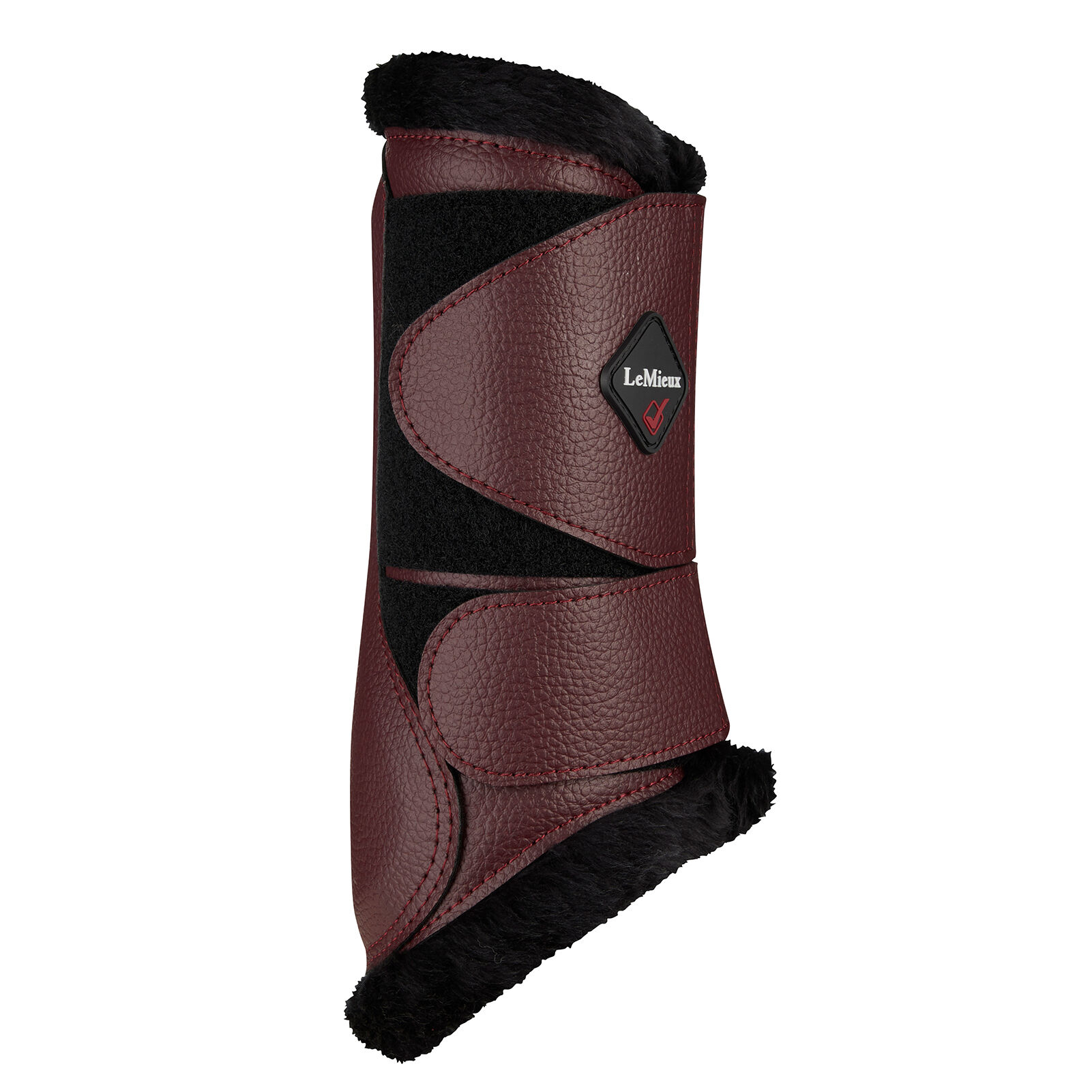 Burgundy cheap brushing boots