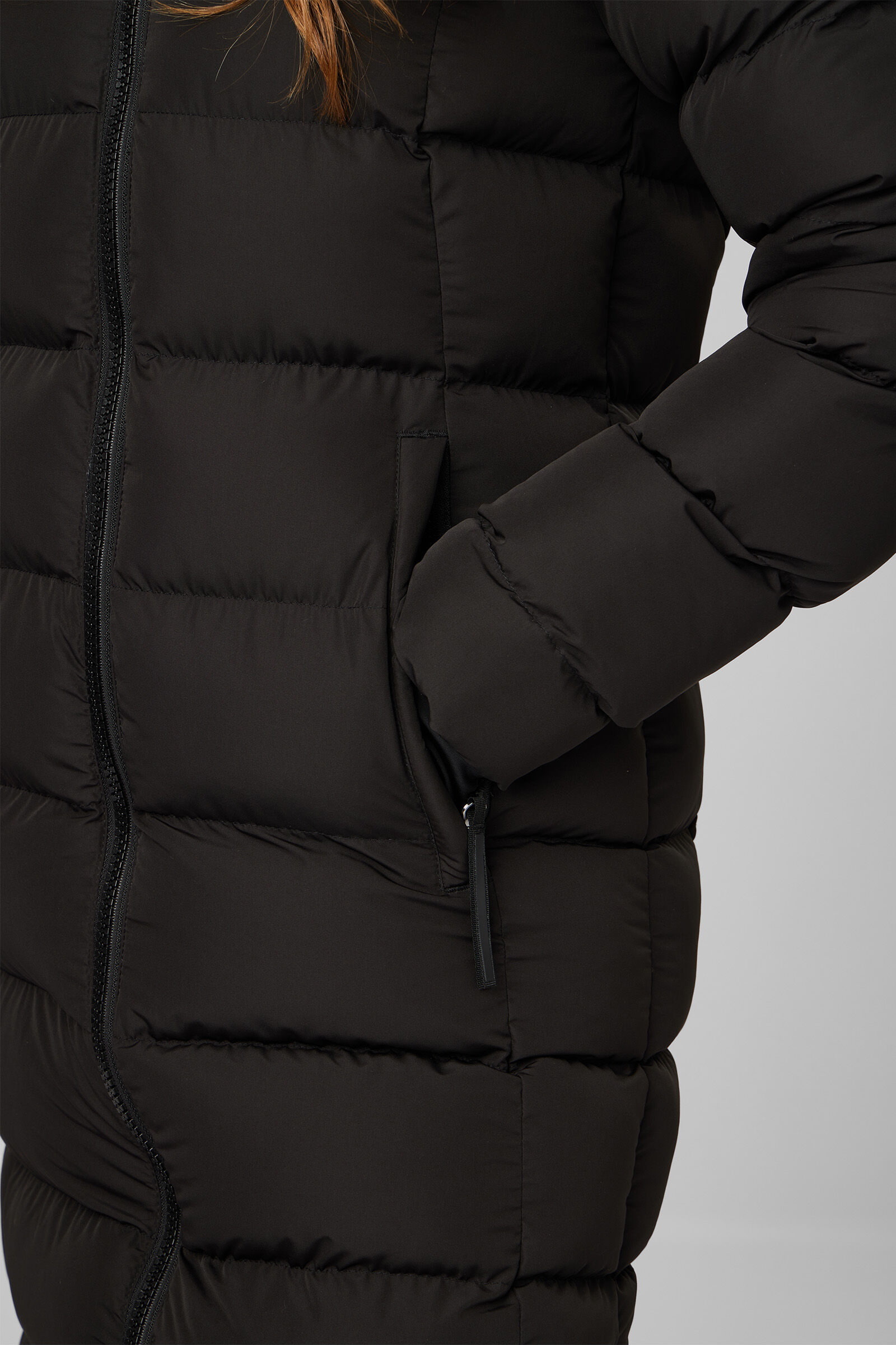 Harper quilted longline coat sales