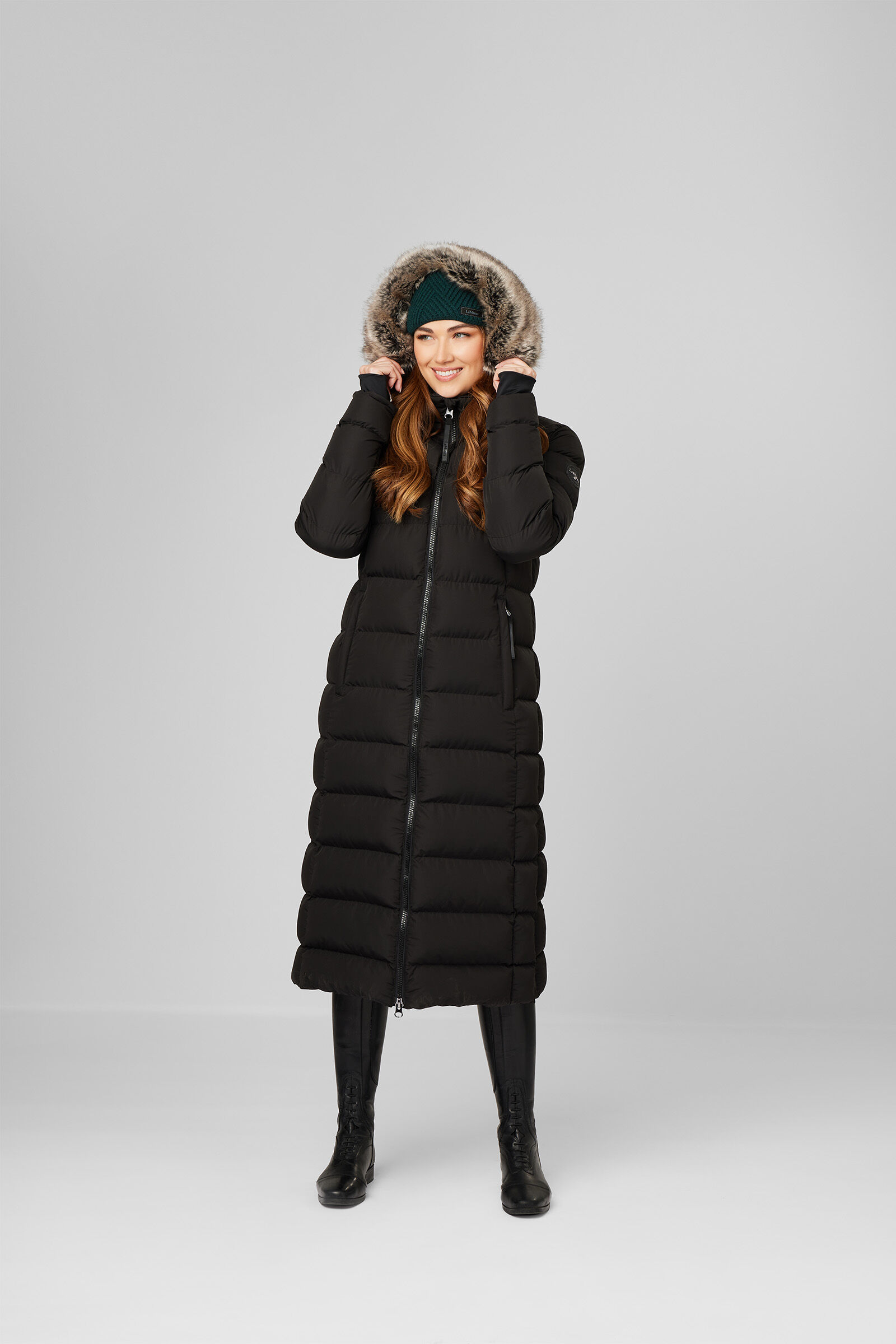 Harper quilted longline coat clearance