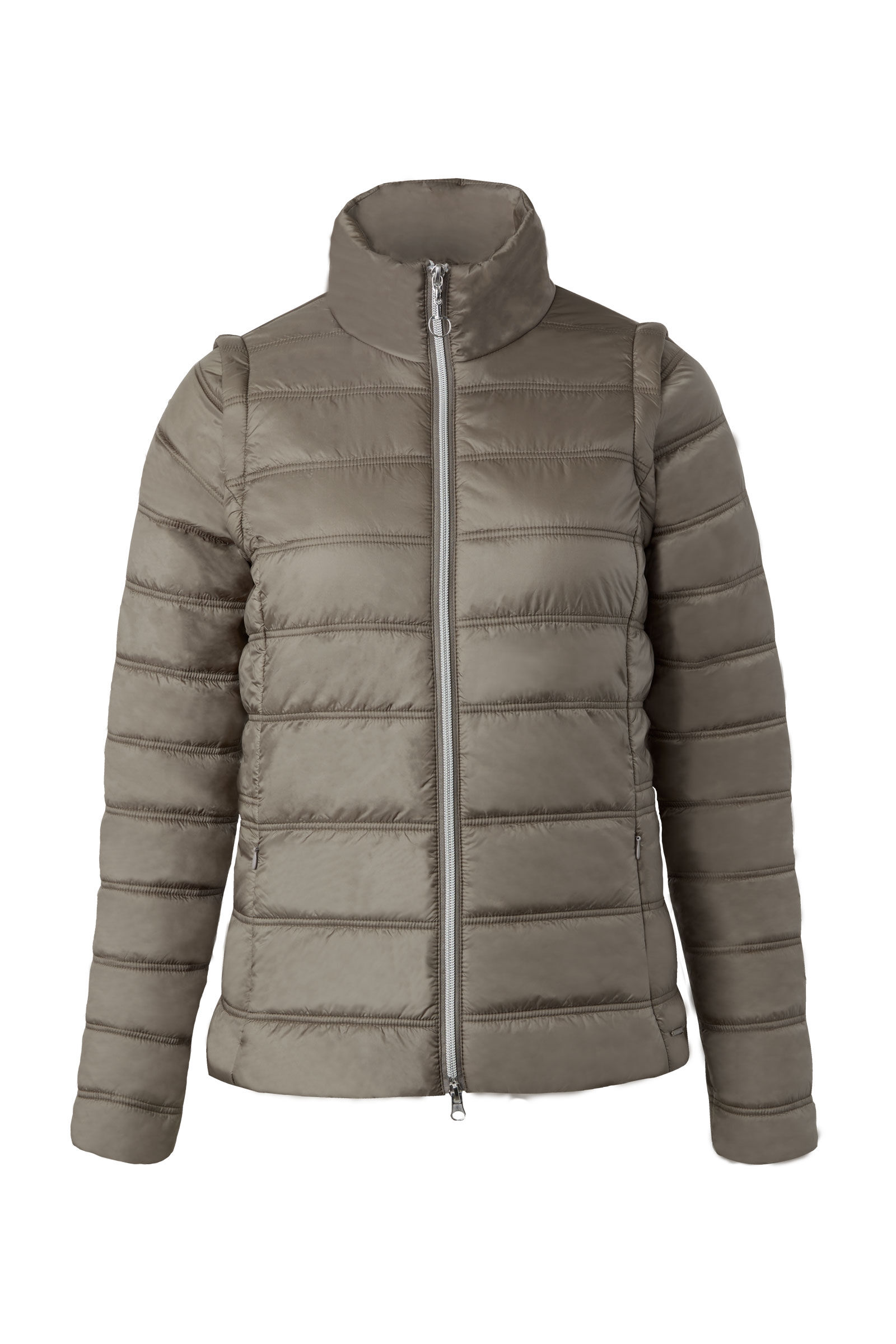 Women's jacket with outlet zip off sleeves