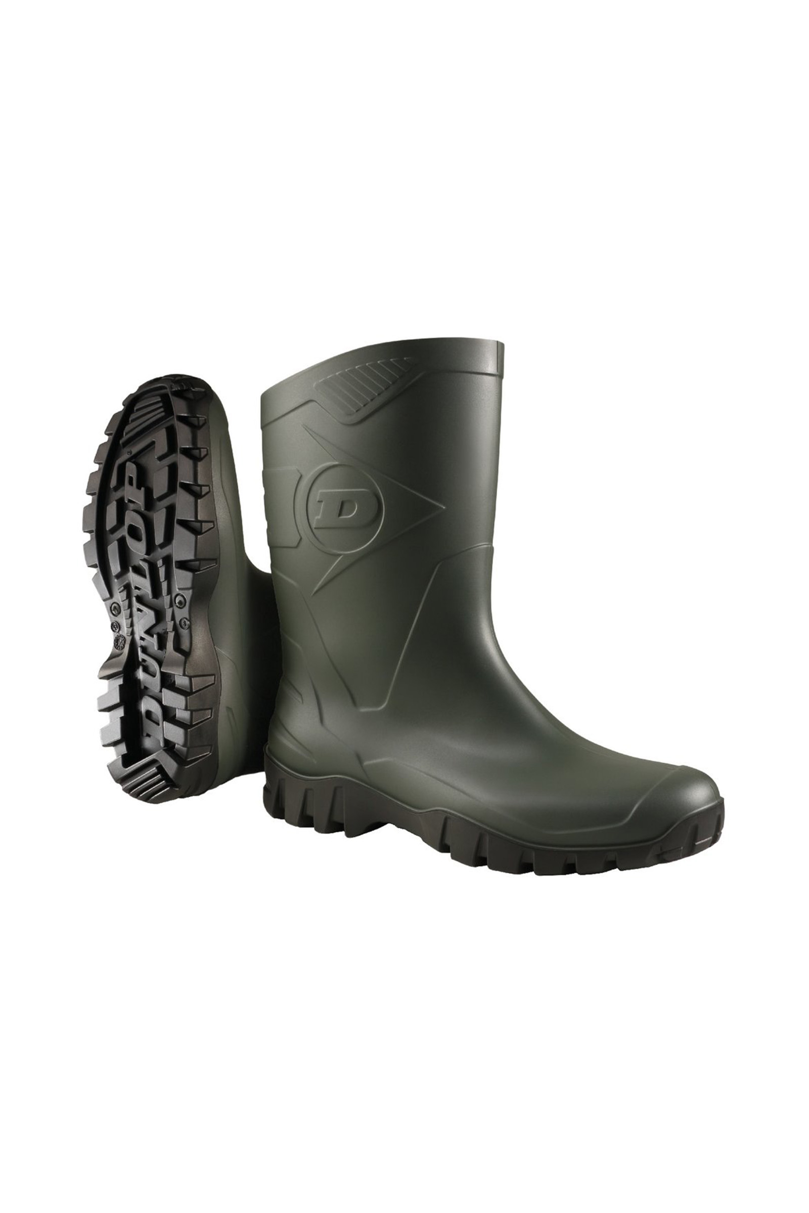 dunlop green rubber boots