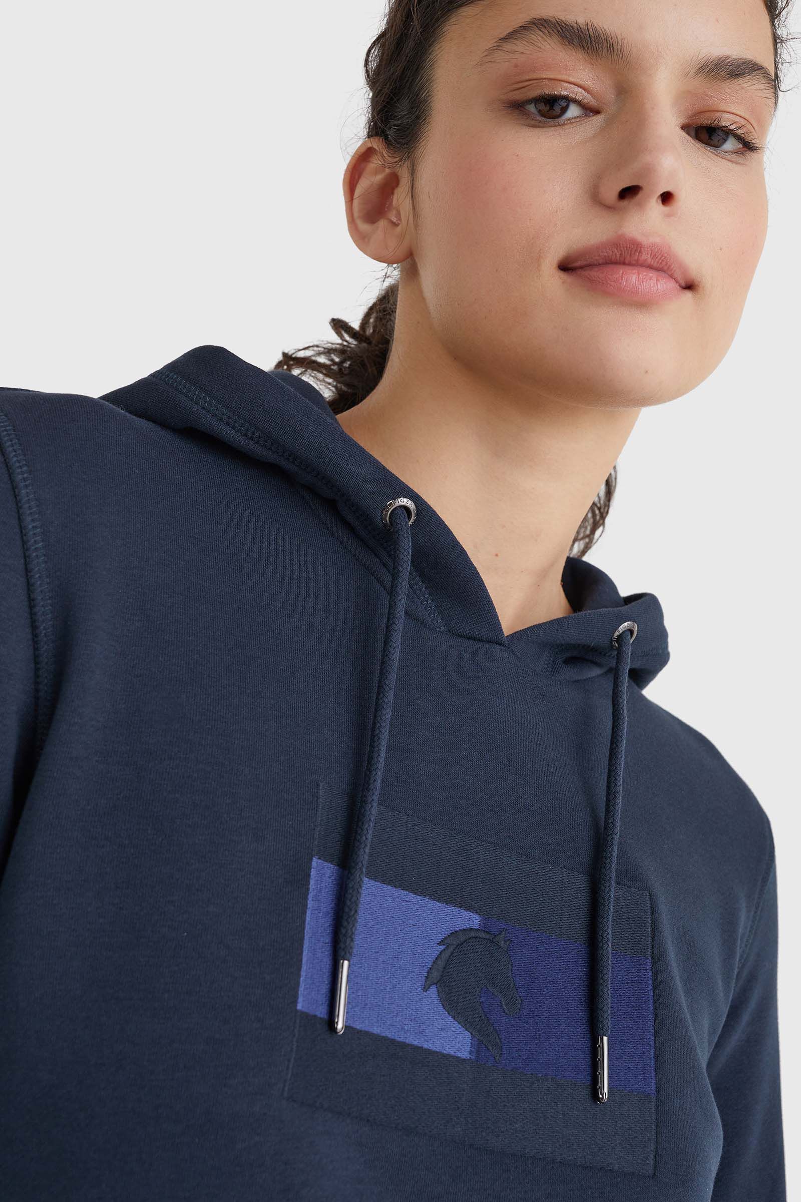Tommy hilfiger overhead sleeve tape hoodie discount