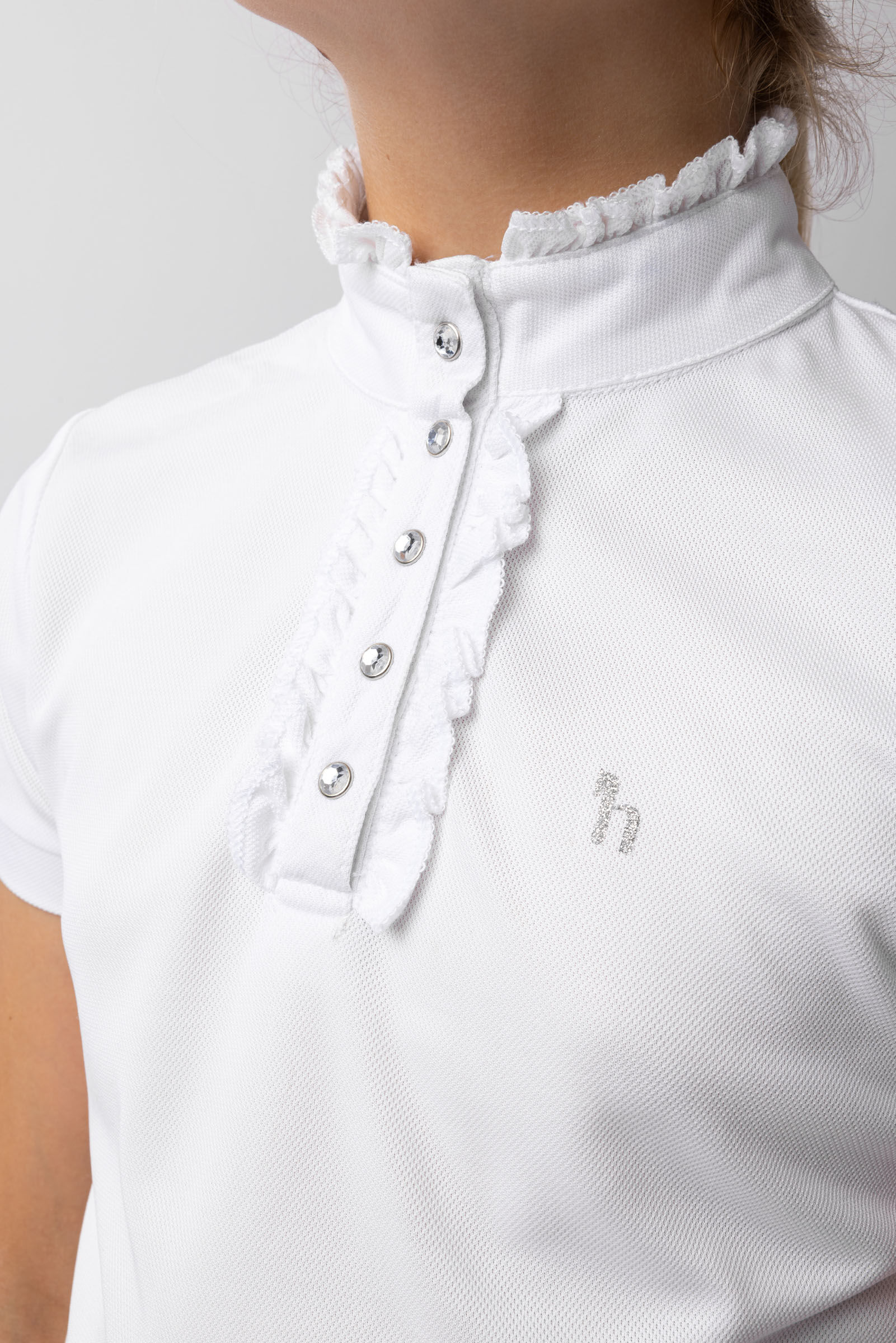 Buy Horze Christel Kids Short Sleeve Ruffle Show Shirt