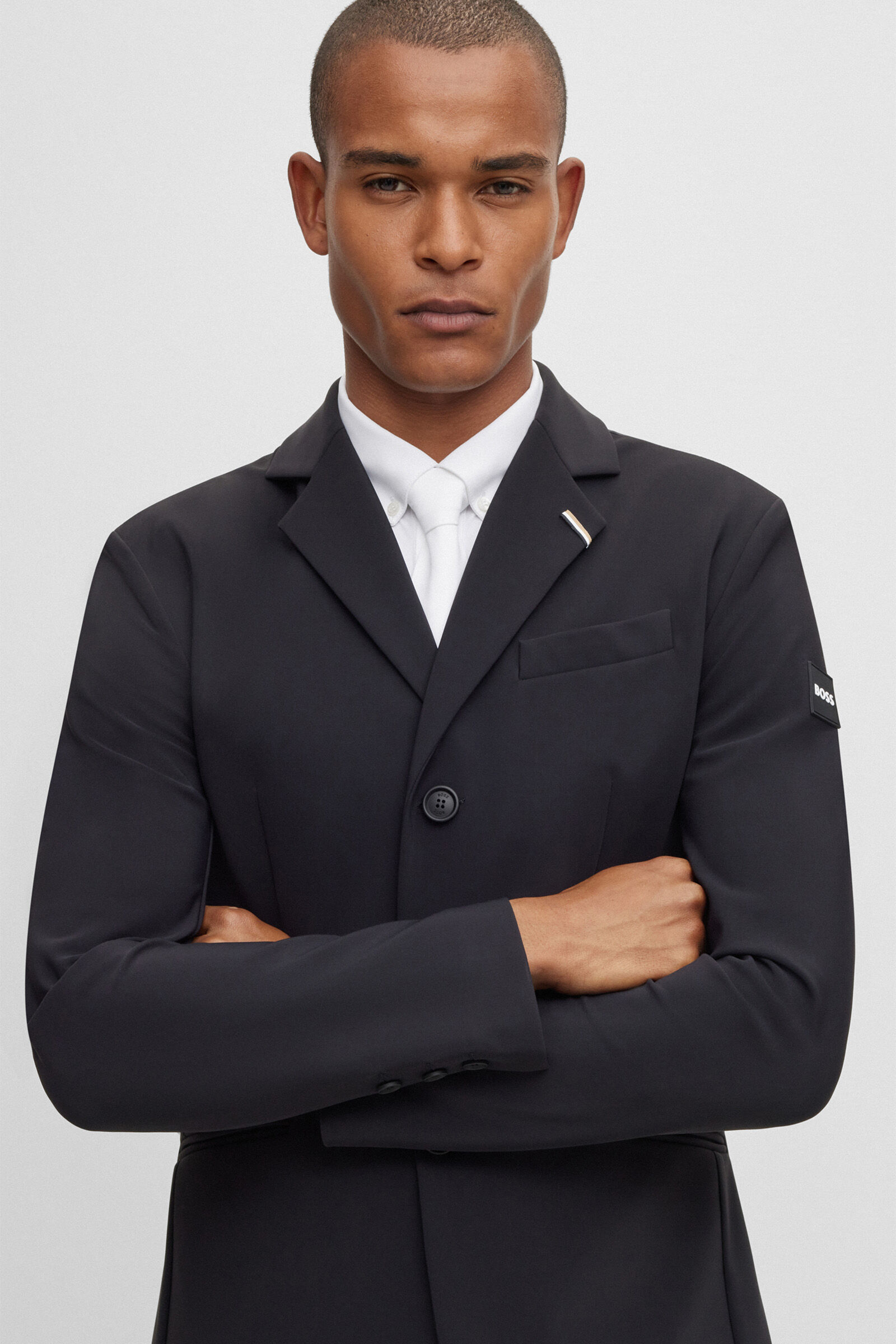 Boss black blazer sale