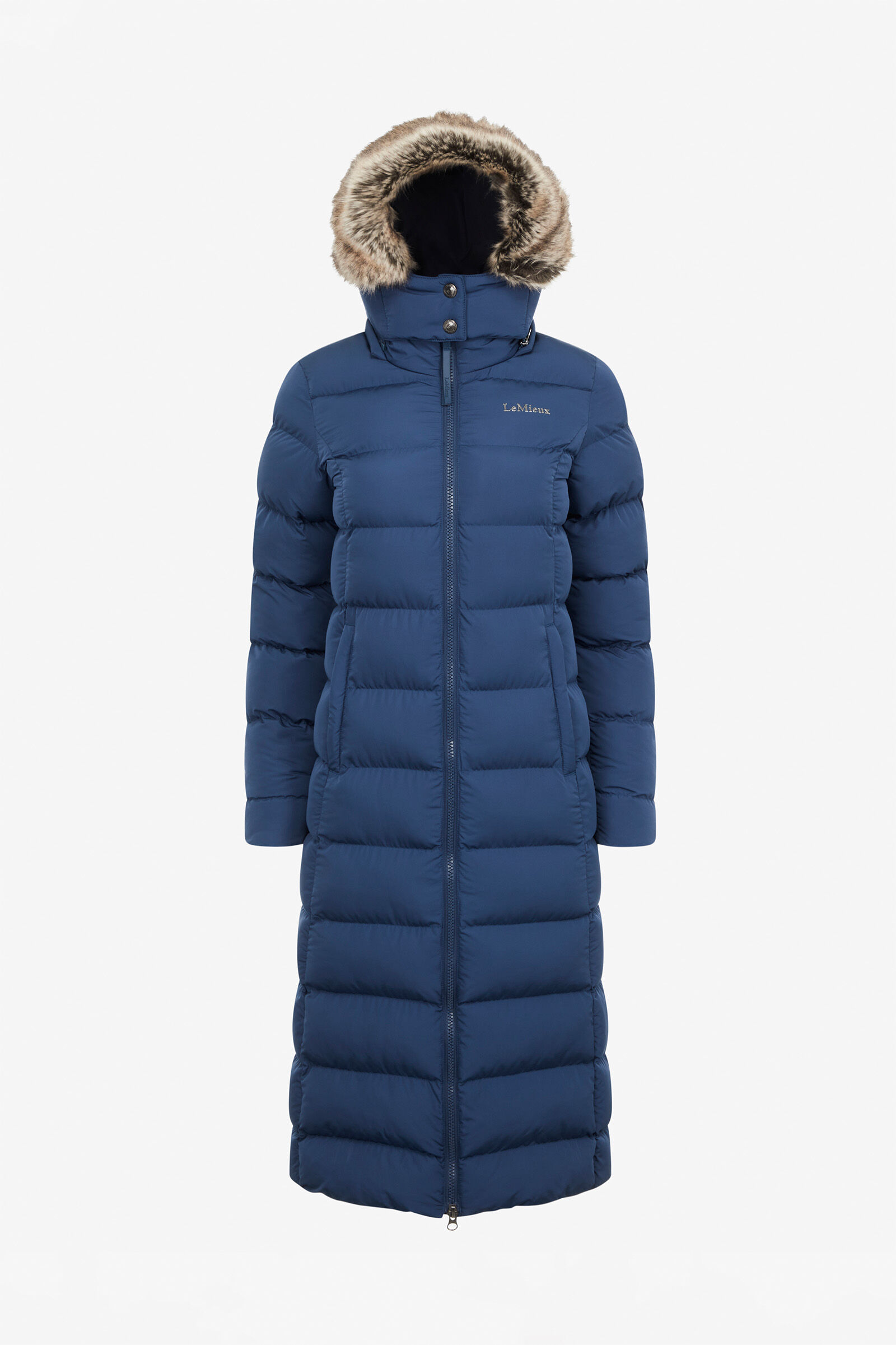 Harper quilted sales longline coat