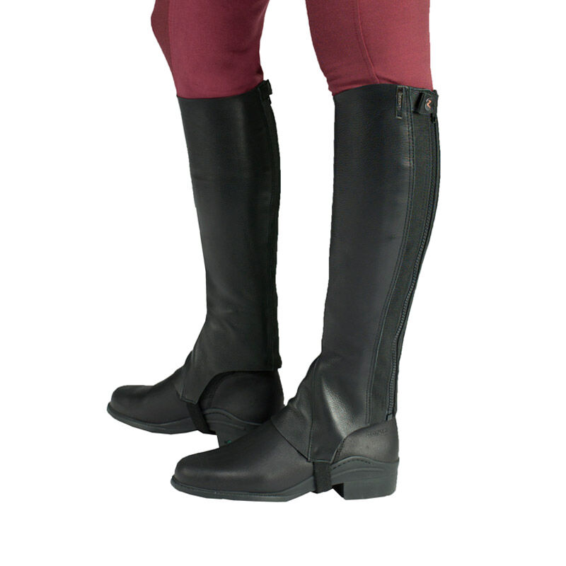 Dublin leather half chaps top