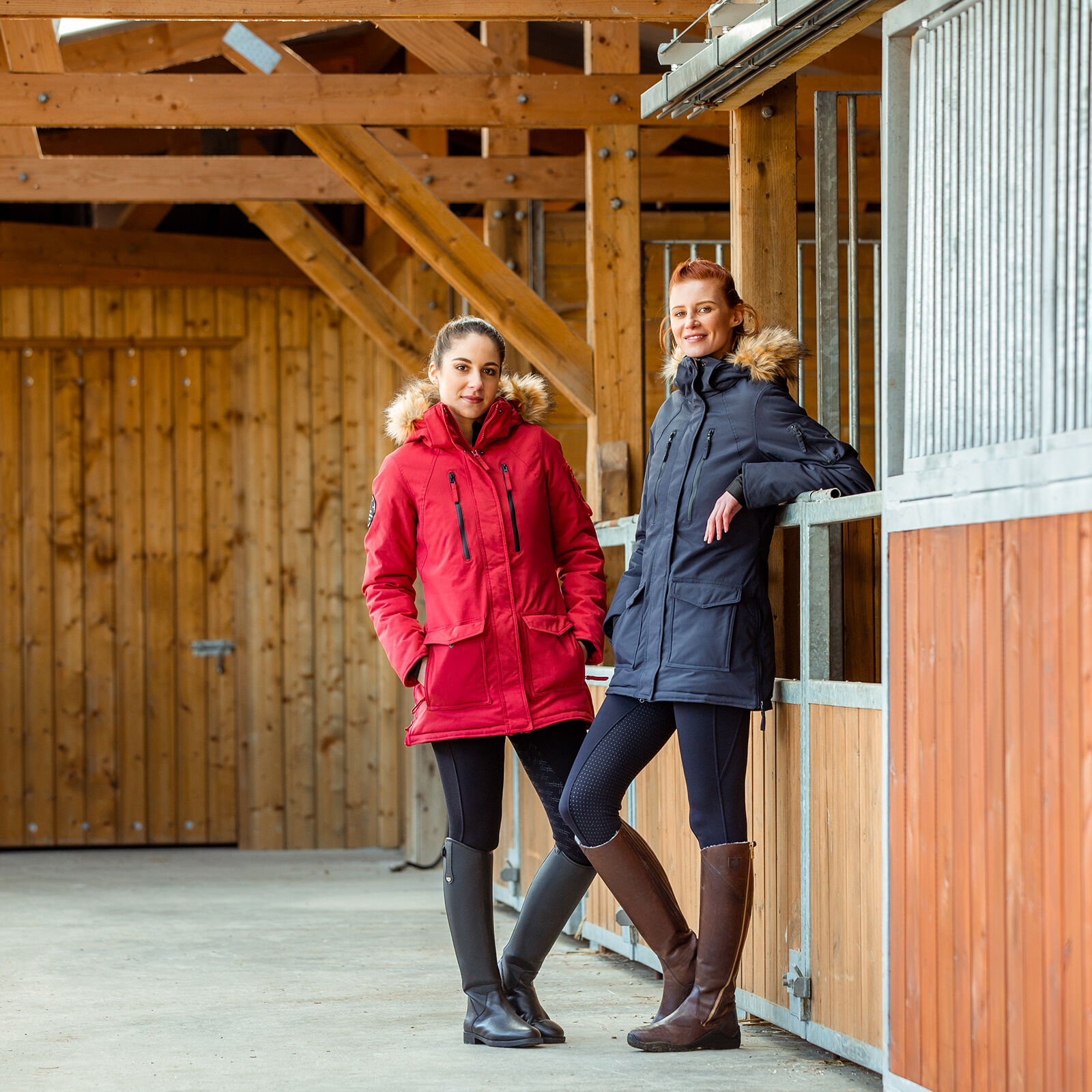Horze brooke women's long parka jacket store