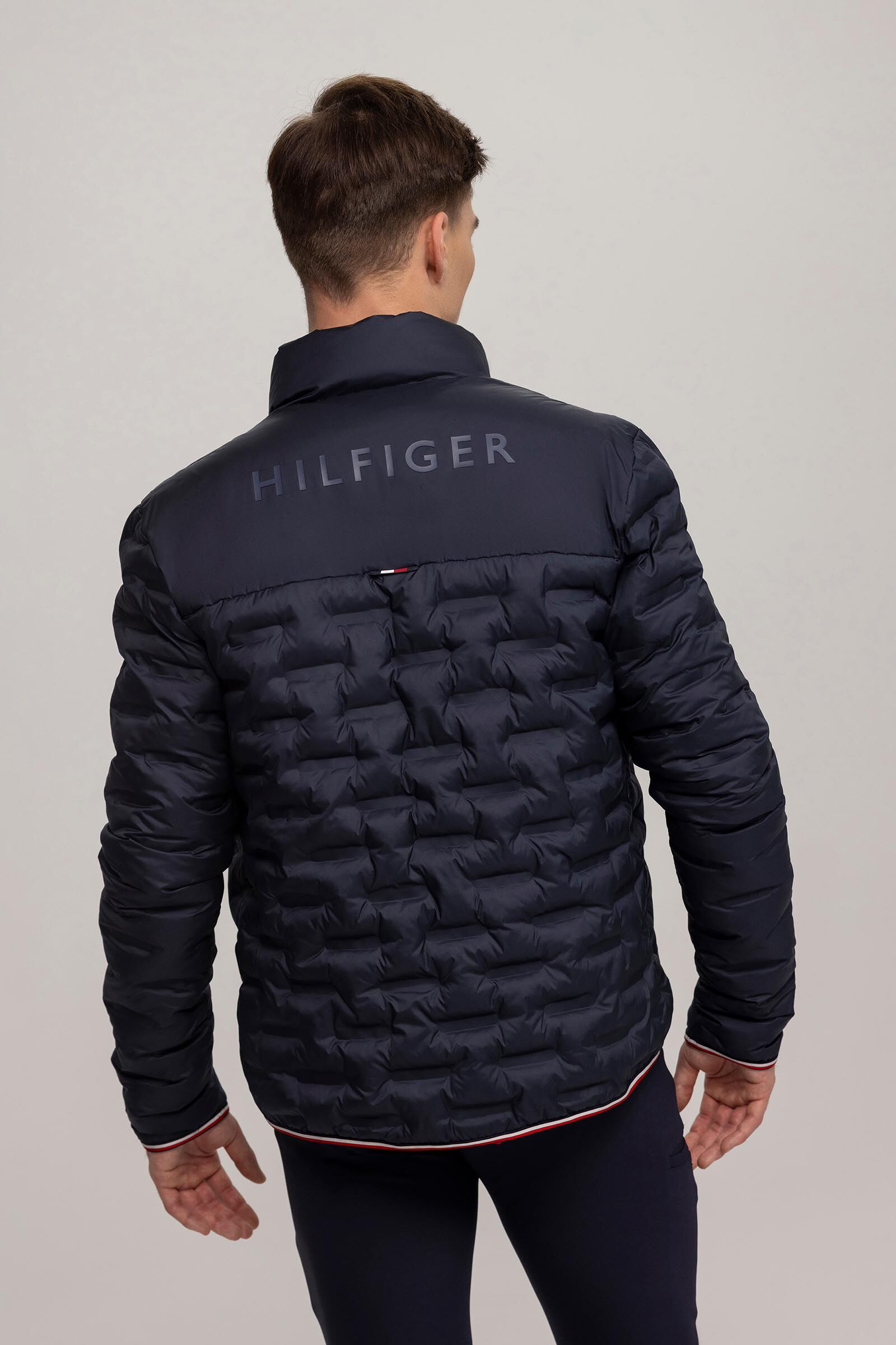 Tommy hilfiger puffer jacket grey cheap