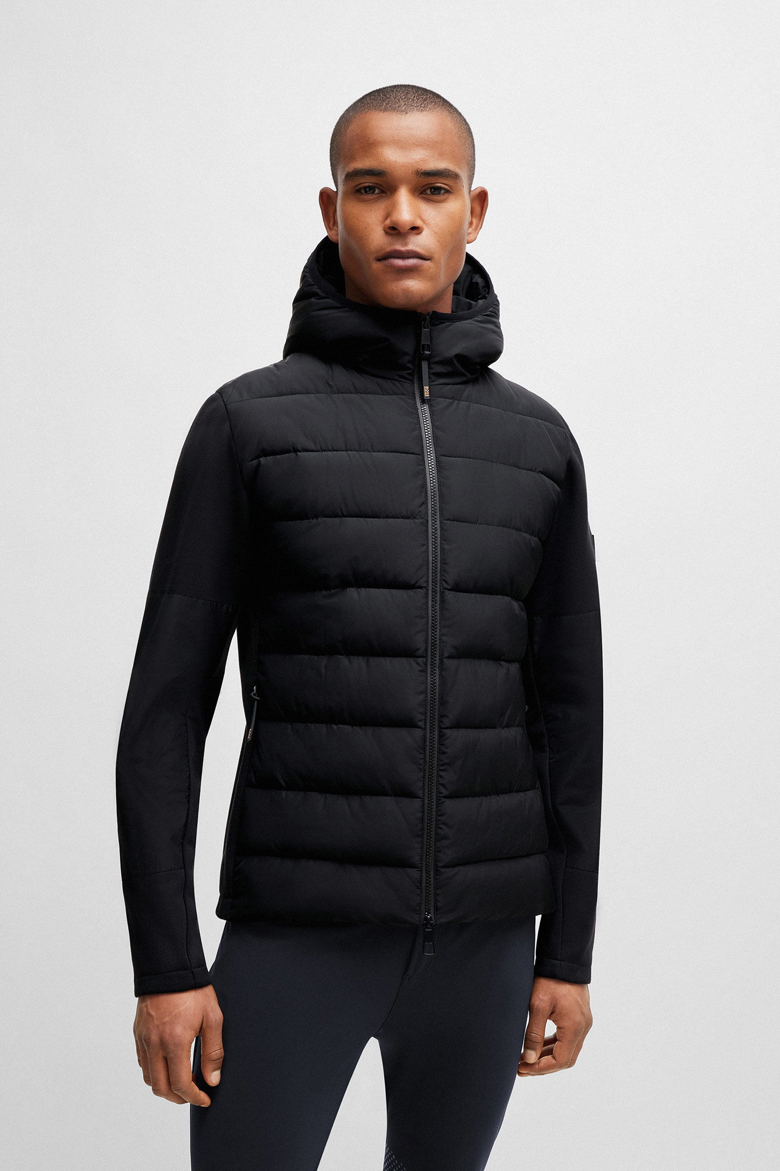 【タグ付】Briefing Hybrid Down Neck Warmar 黒 Hybrid jacket | PORSCHE SHOP
