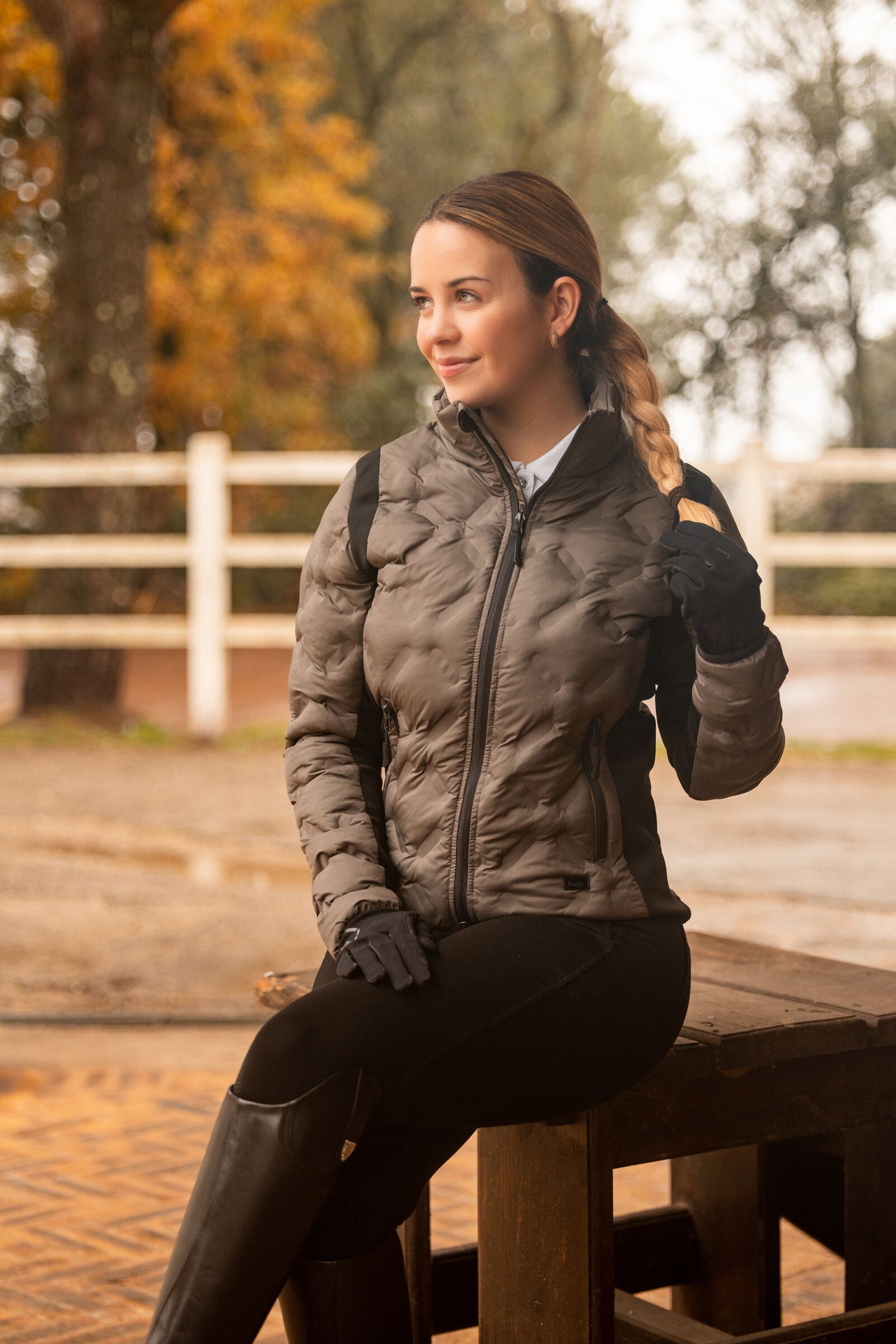 Padded riding jacket new arrivals