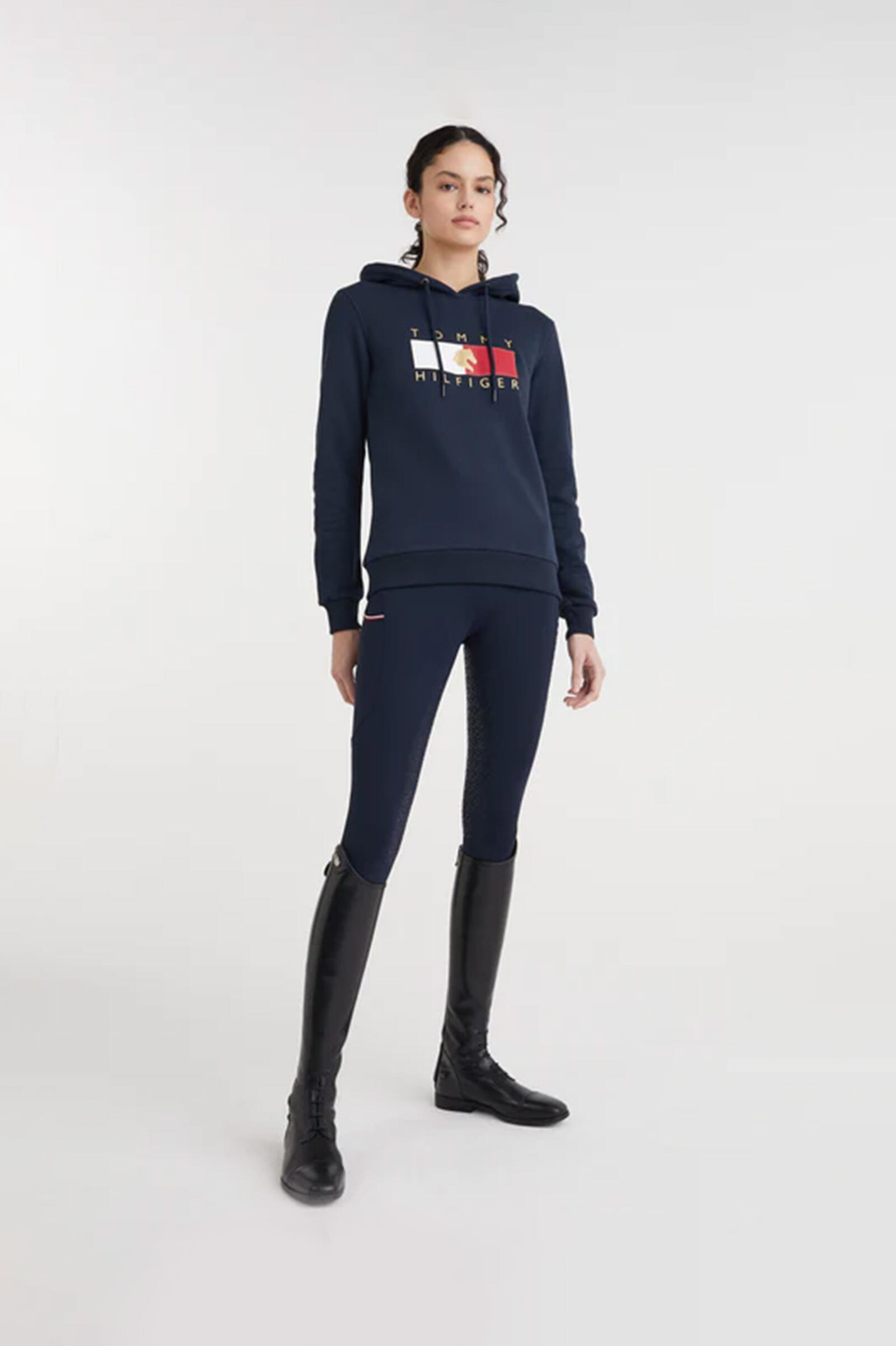 Tommy hilfiger tape hoodie women's on sale