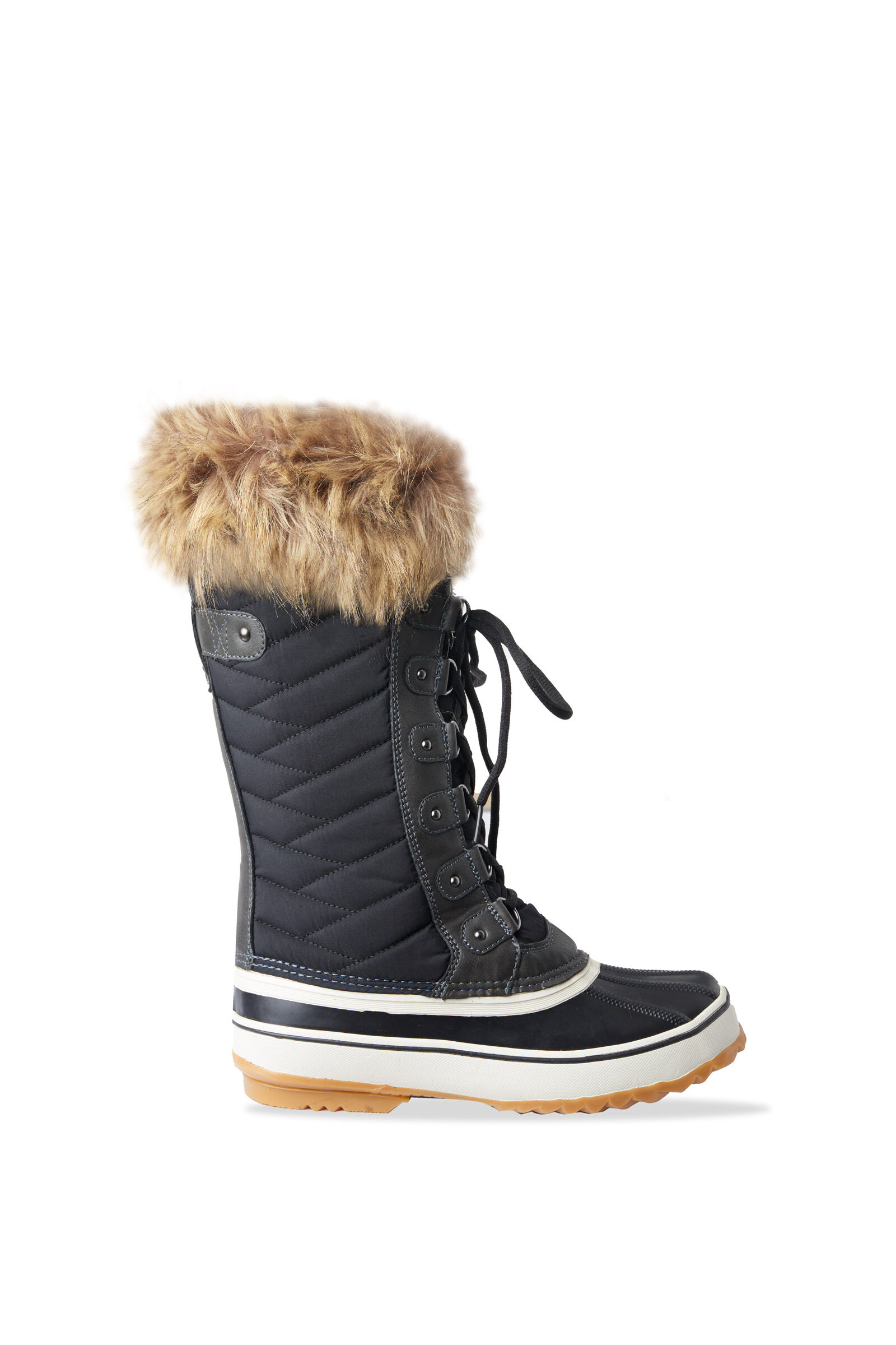 Women's winter boots with shop fur trim