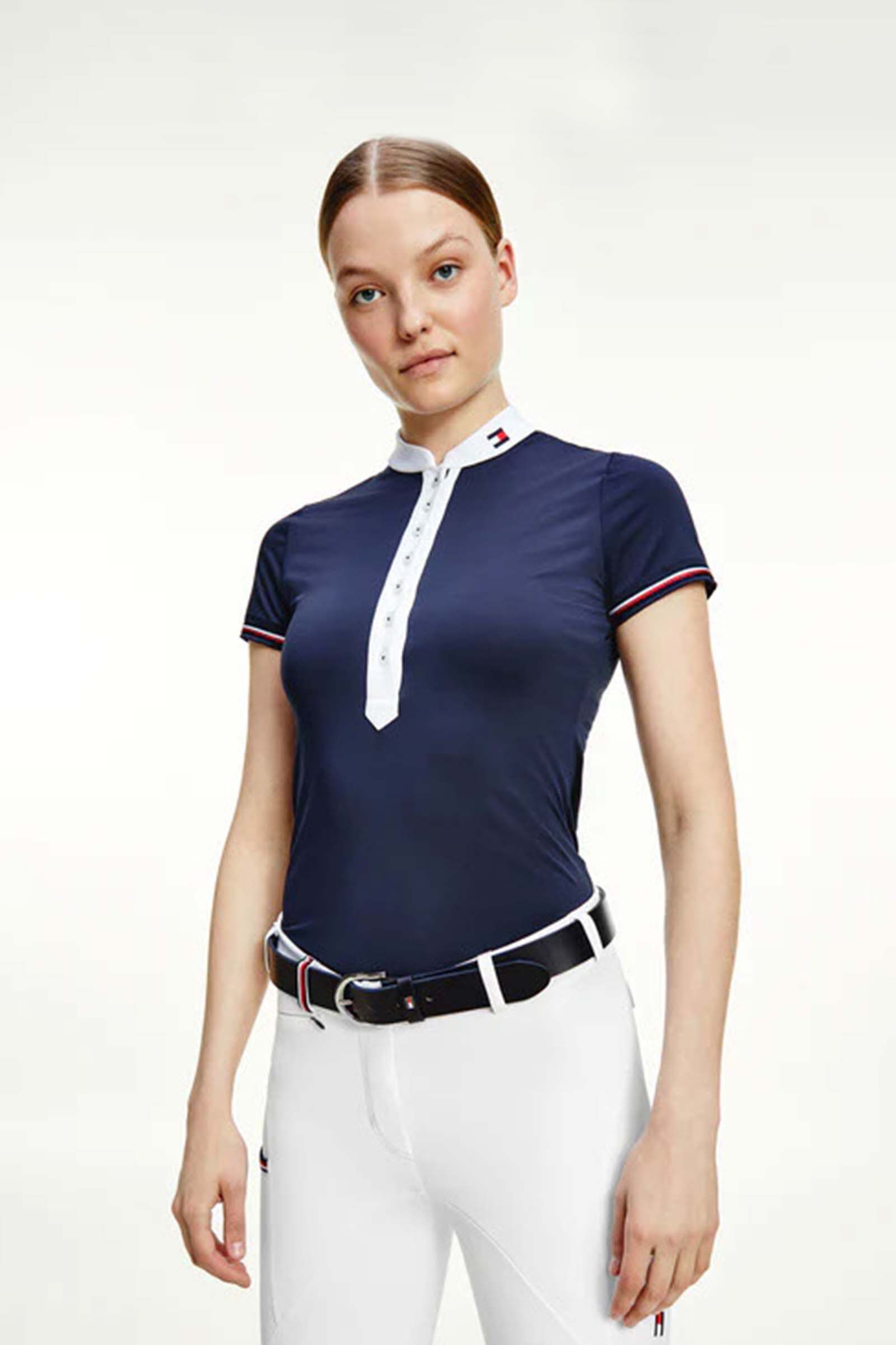 Tommy hilfiger navy shirt womens top