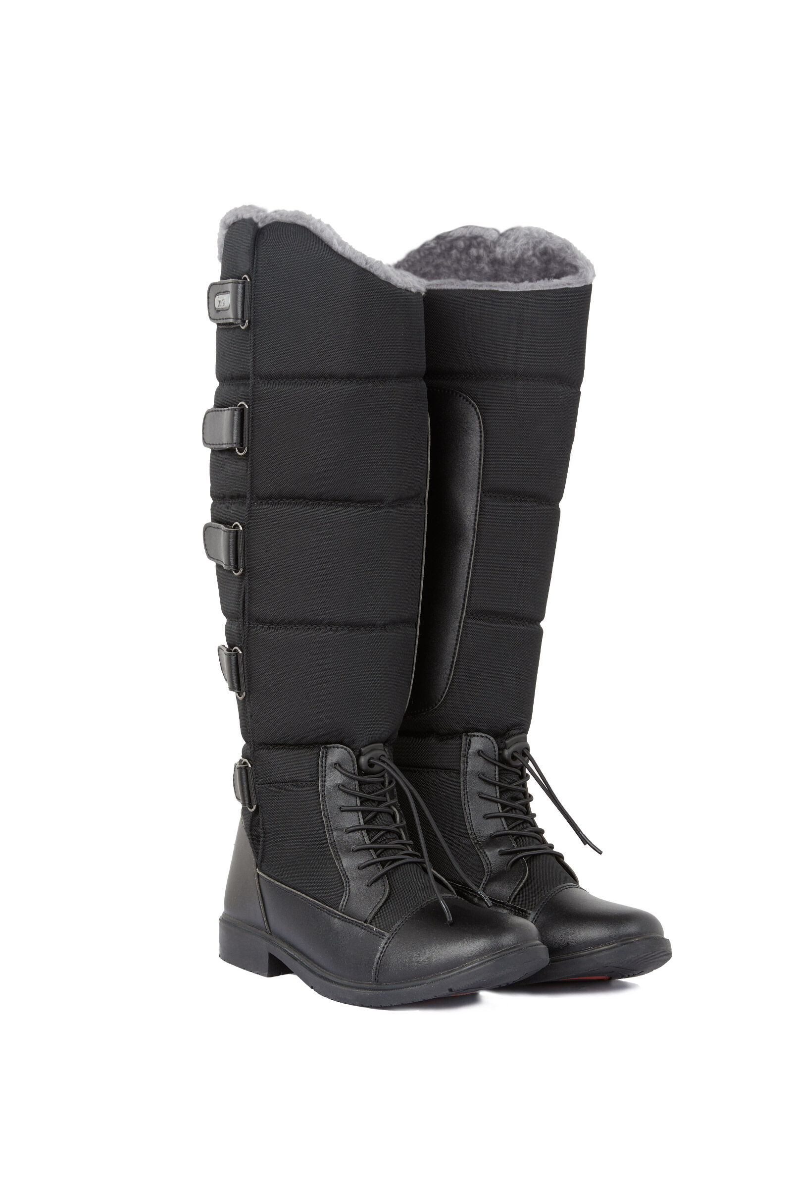 Womens black fur lined boots sales