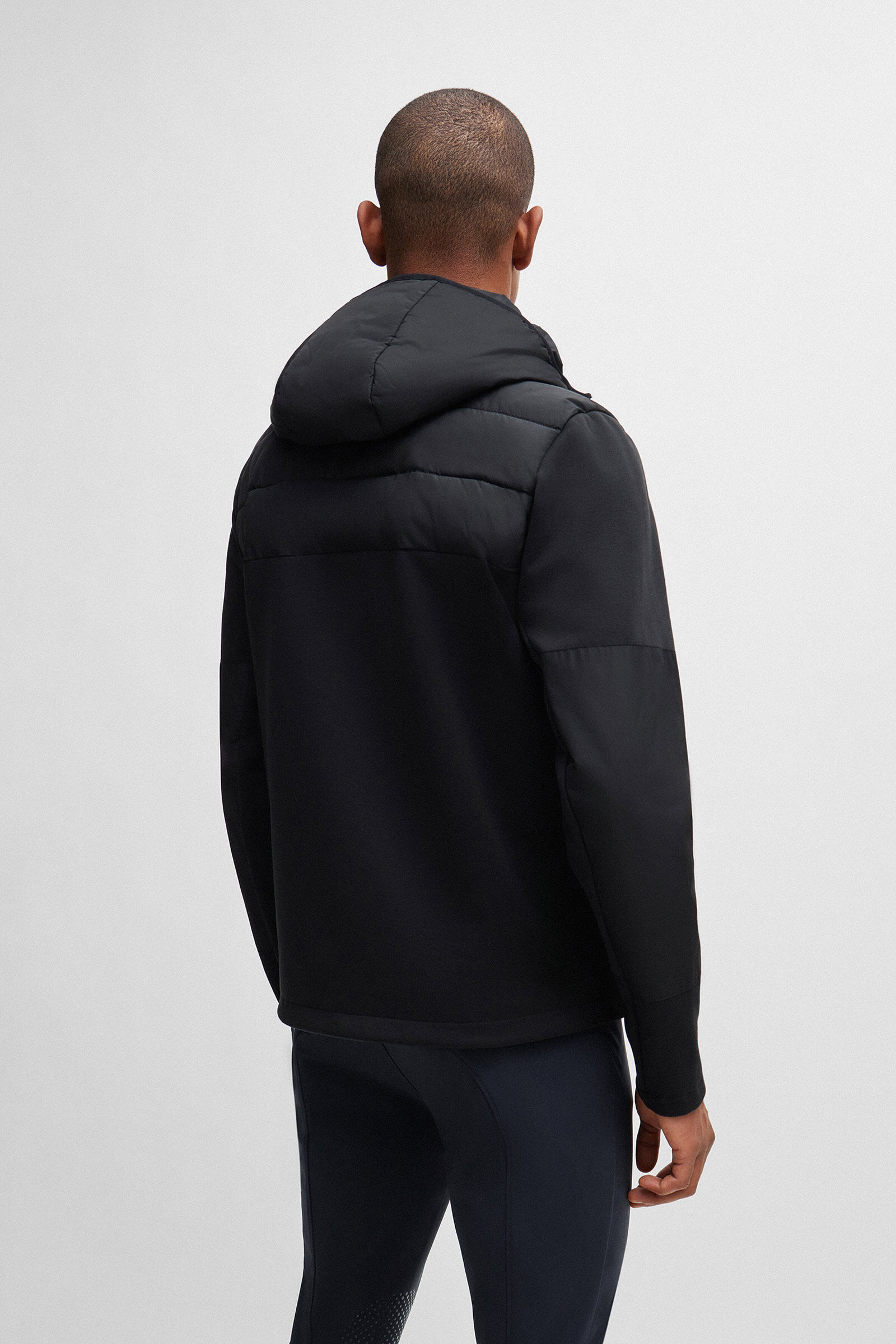 Buy Boss Jeff Hybrid Puffer Jacket | horze.com