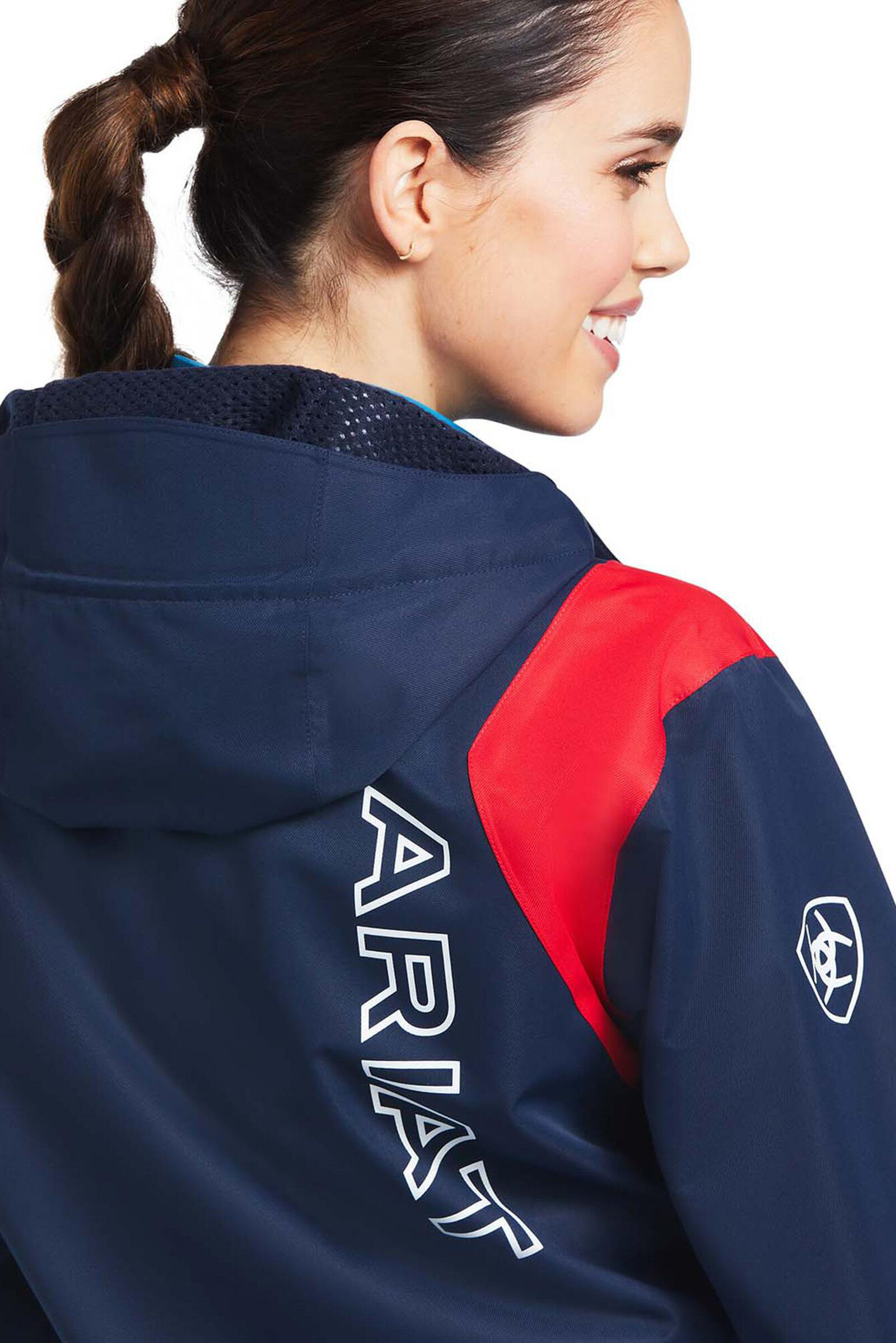 Ariat blue and red jacket on sale