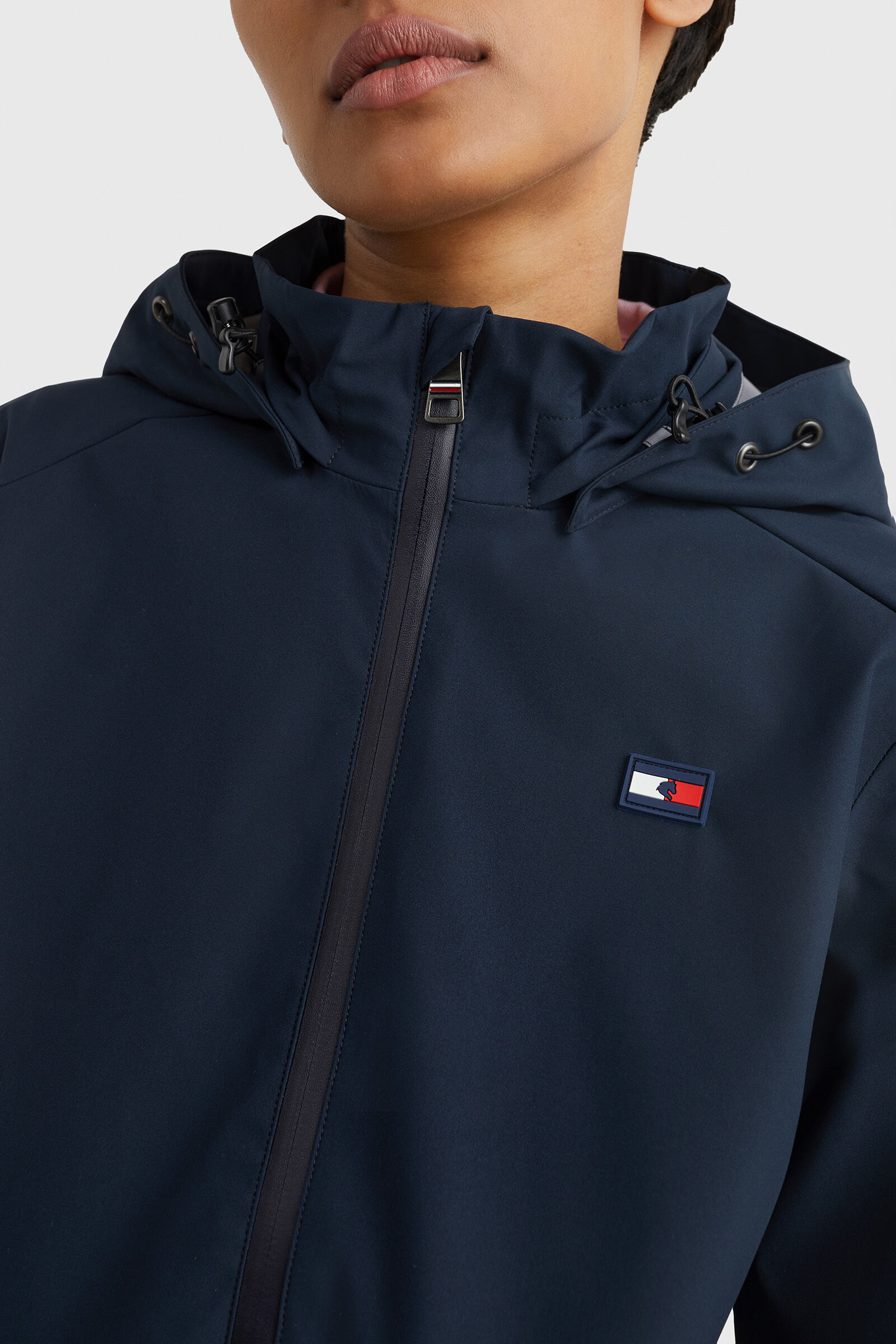 Tommy hilfiger blue rain jacket hotsell