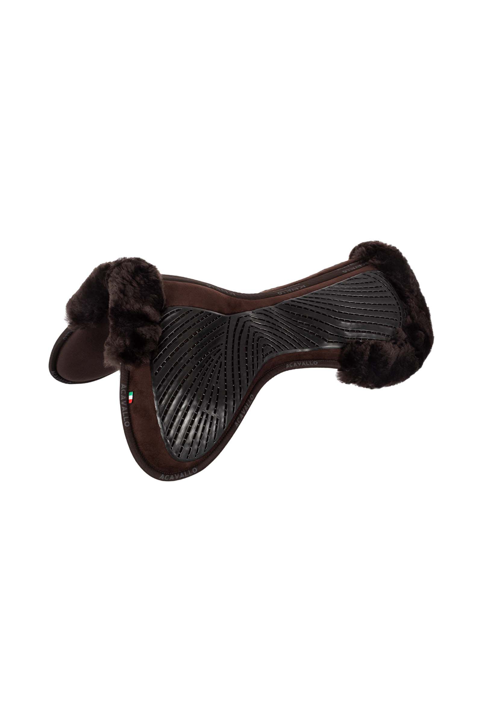 Acavallo Close Contact Gel & Memory Foam zadelonderlegger met schapenvacht