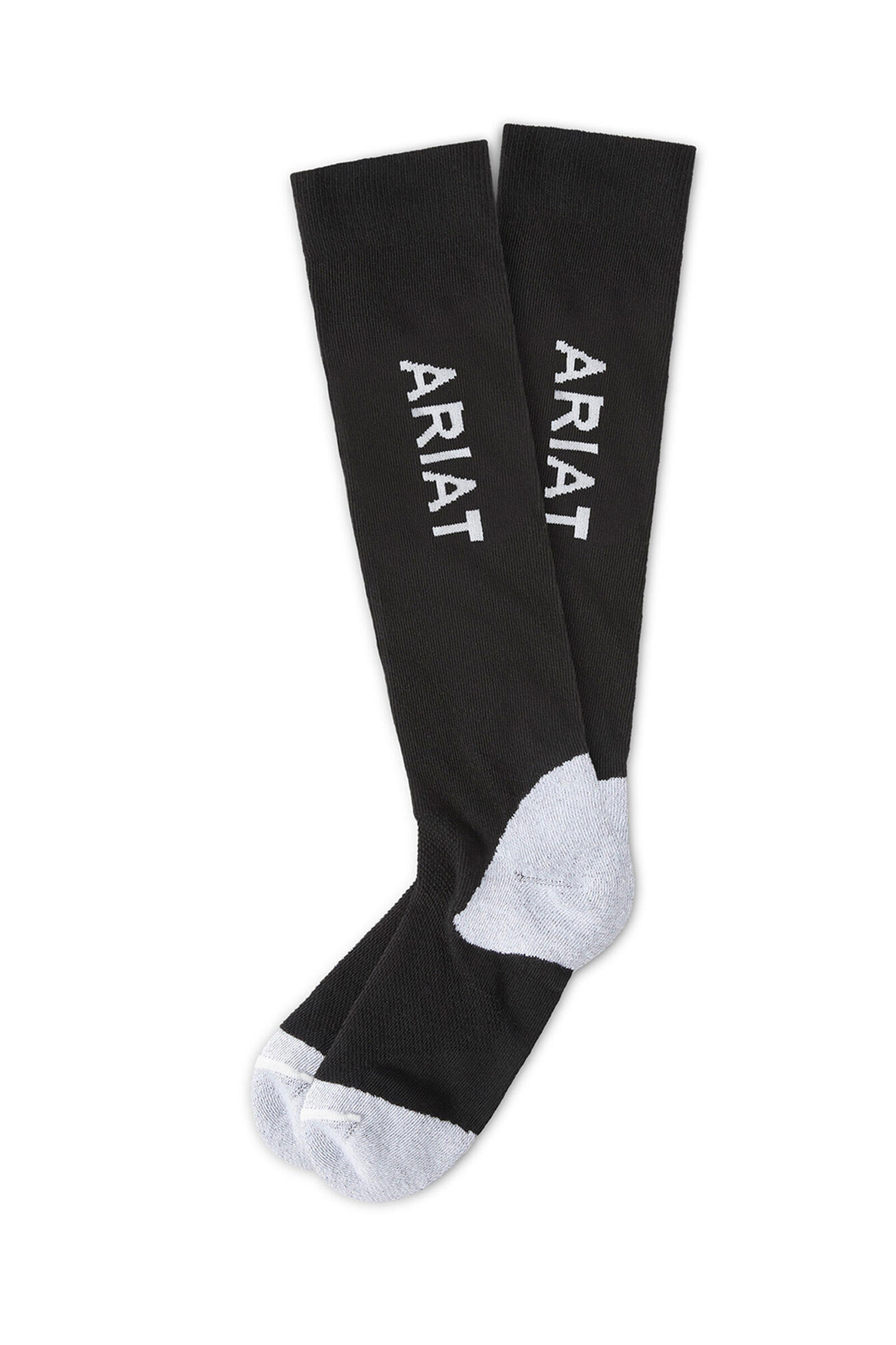 Ariat Ariattek Perf Socks, Black/White, ONE SIZE
