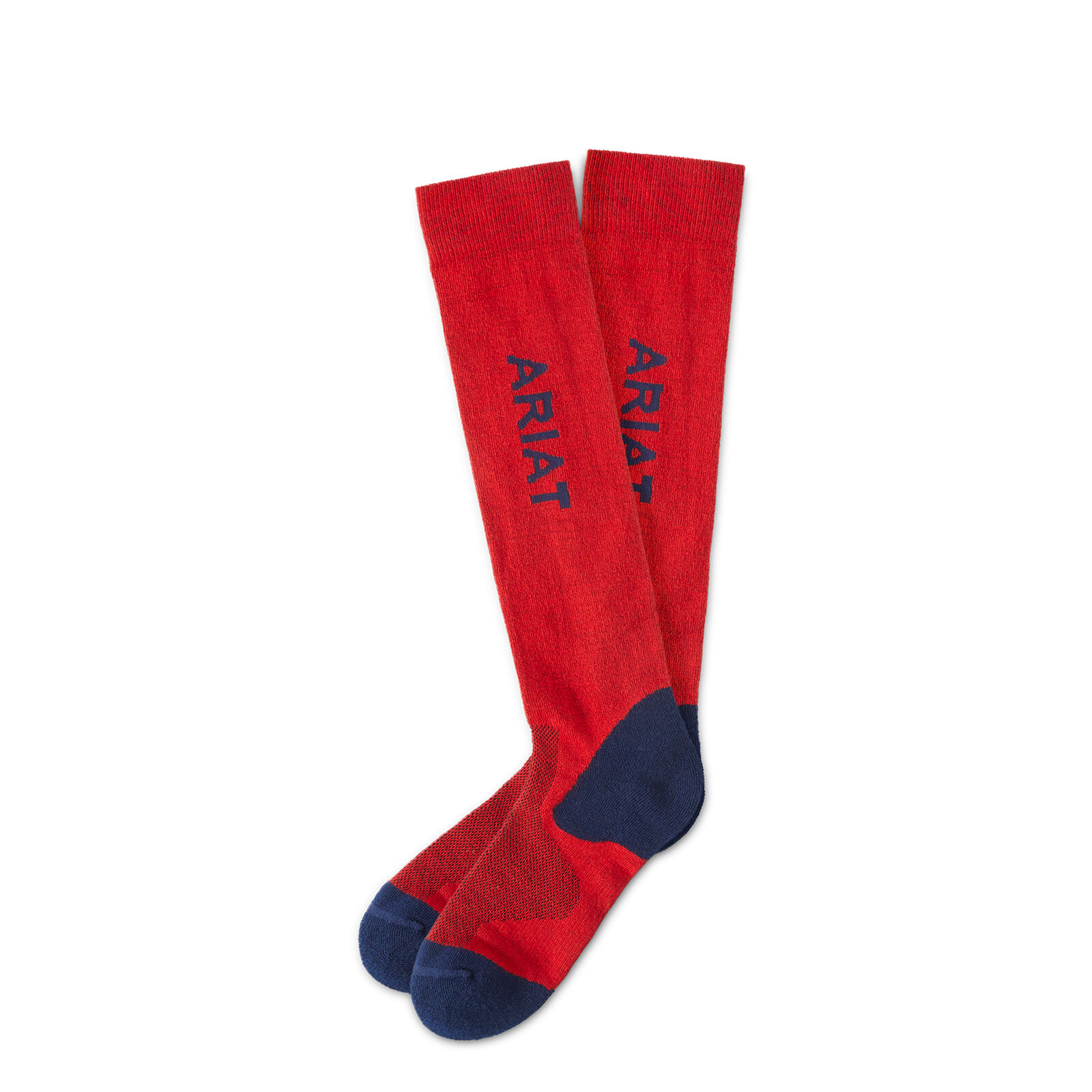 Ariat Ariattek Perf Socks, Dark Blue/Red, ONE SIZE