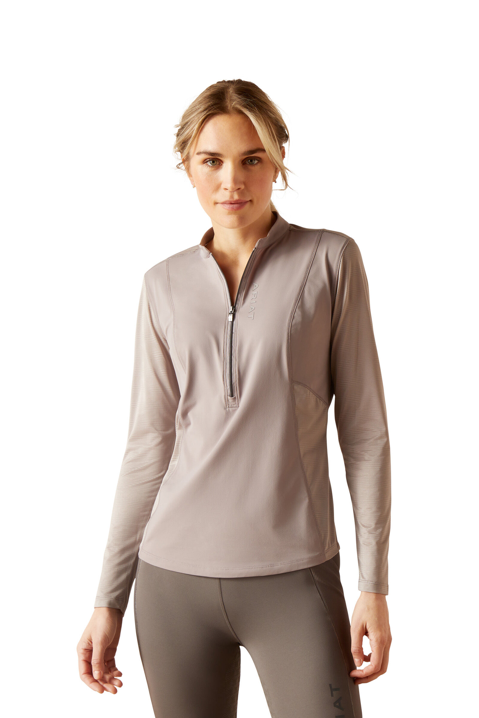 Ariat Breathe damesfunctioneel shirt met lange mouwen en 1/4 ritssluiting