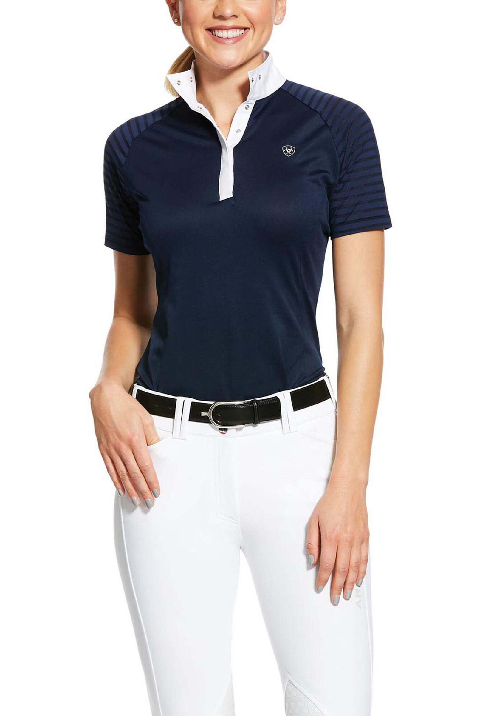 Ariat Aptos Vent Women's Show Shirt, DB/AB, L