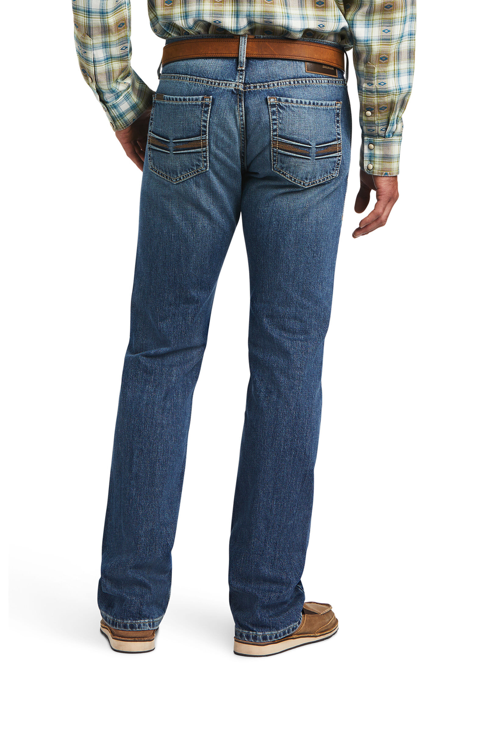 Jean droit pour homme Ariat M7 Merrick, Denim Blue, 29W/34L