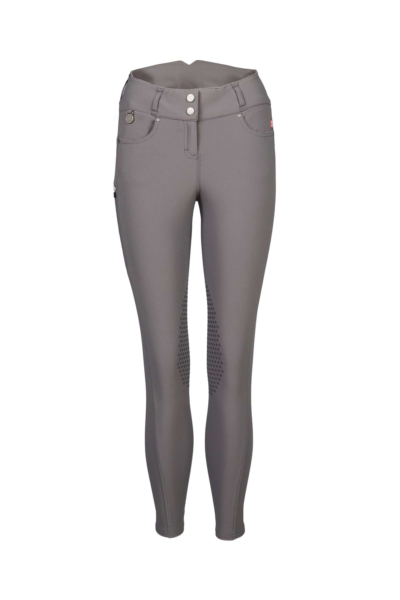 Back on Track Julia Ladies' Knee Grip Breeches, Grey, 34