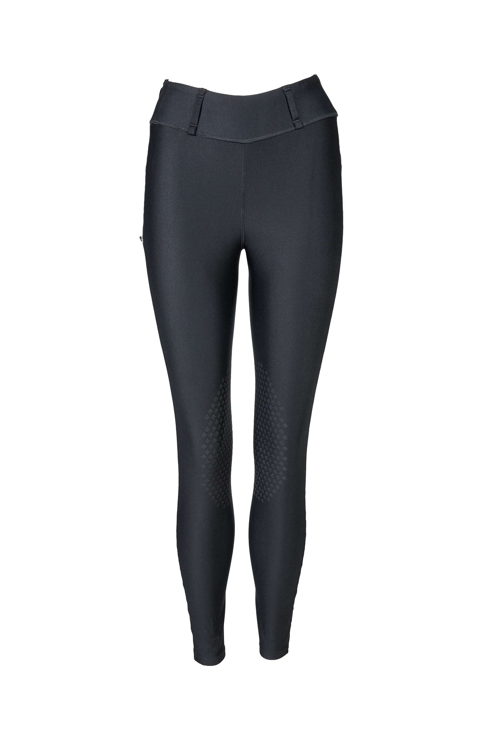 Leggings à basanes grip Back on Track Carmen pour femme, Black, 40