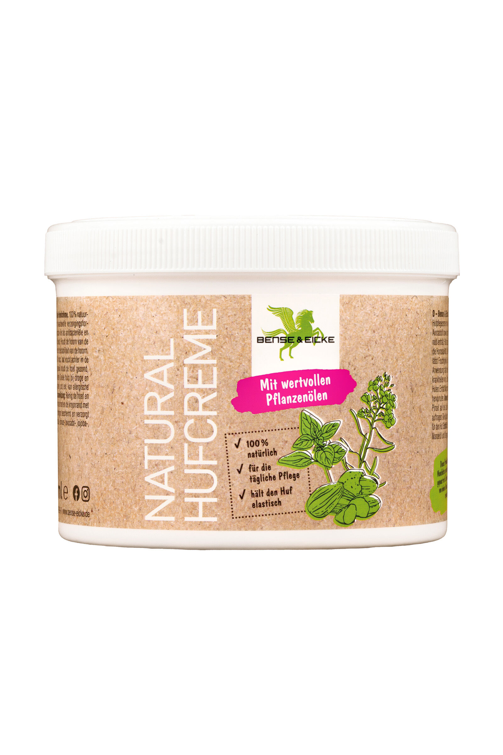 Bense & Eicke Crème naturelle pour les sabots, 500ml, Light Brown, 500