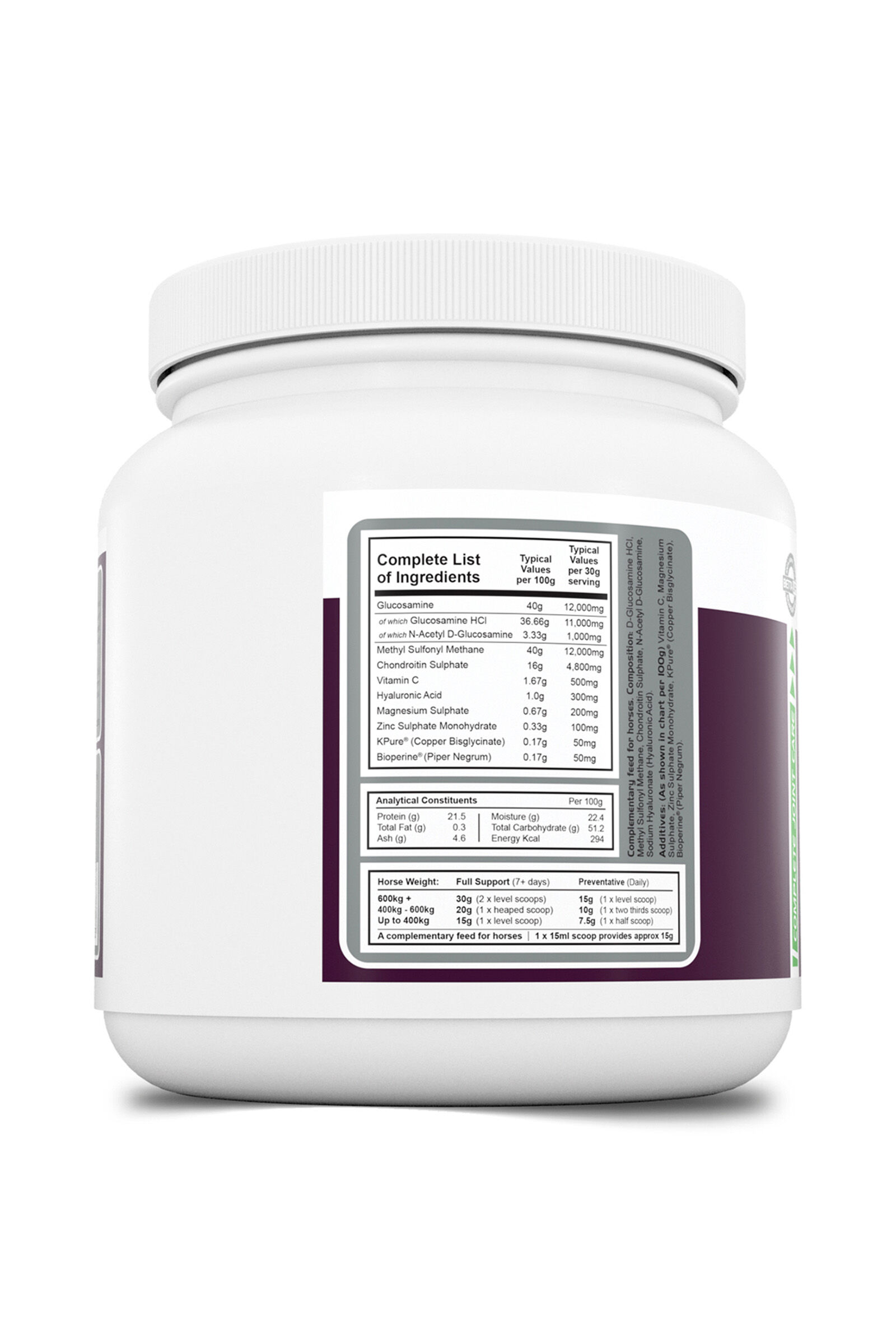 PharmaQuin Joint Complete HA fôrtilskudd til hest, 400 gram