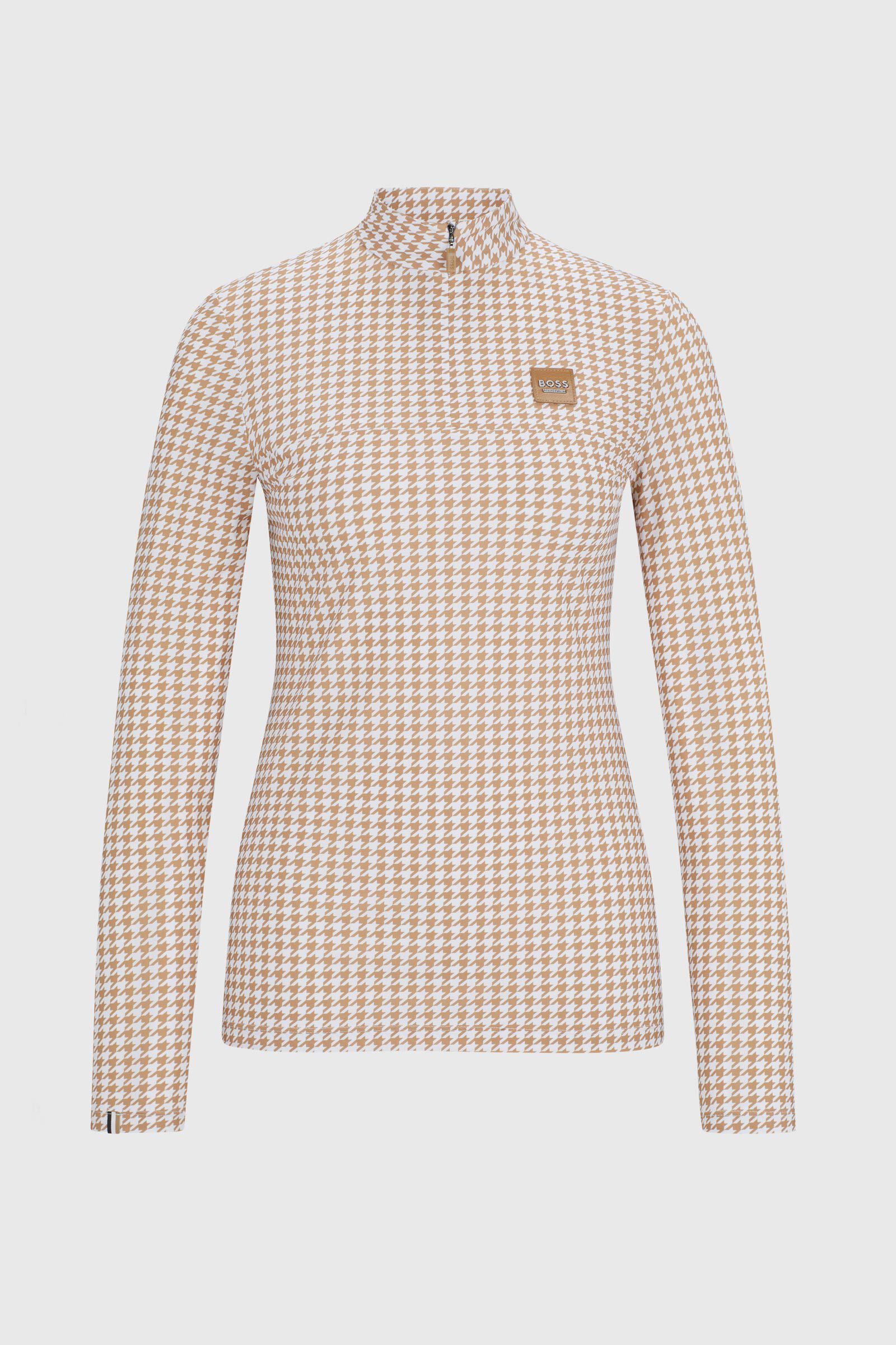 Boss Rachel Training Shirt Houndstooth