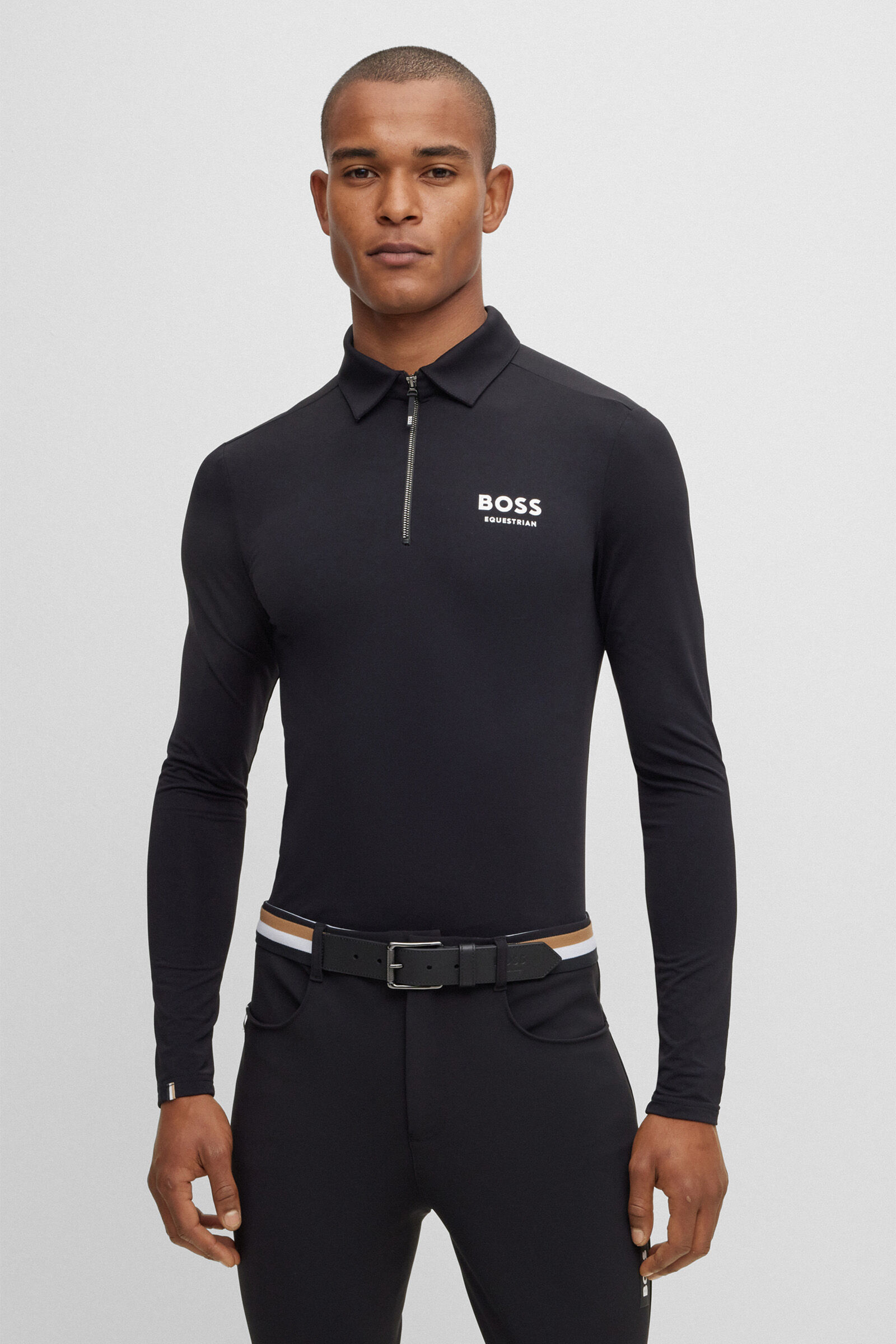 Męska treningowa koszulka polo Boss Elton Signature Stripe