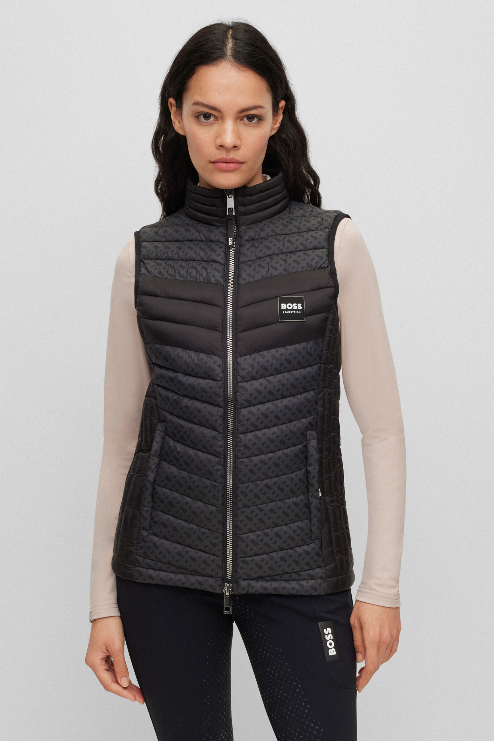Gilet da donna con monogramma Boss Bea