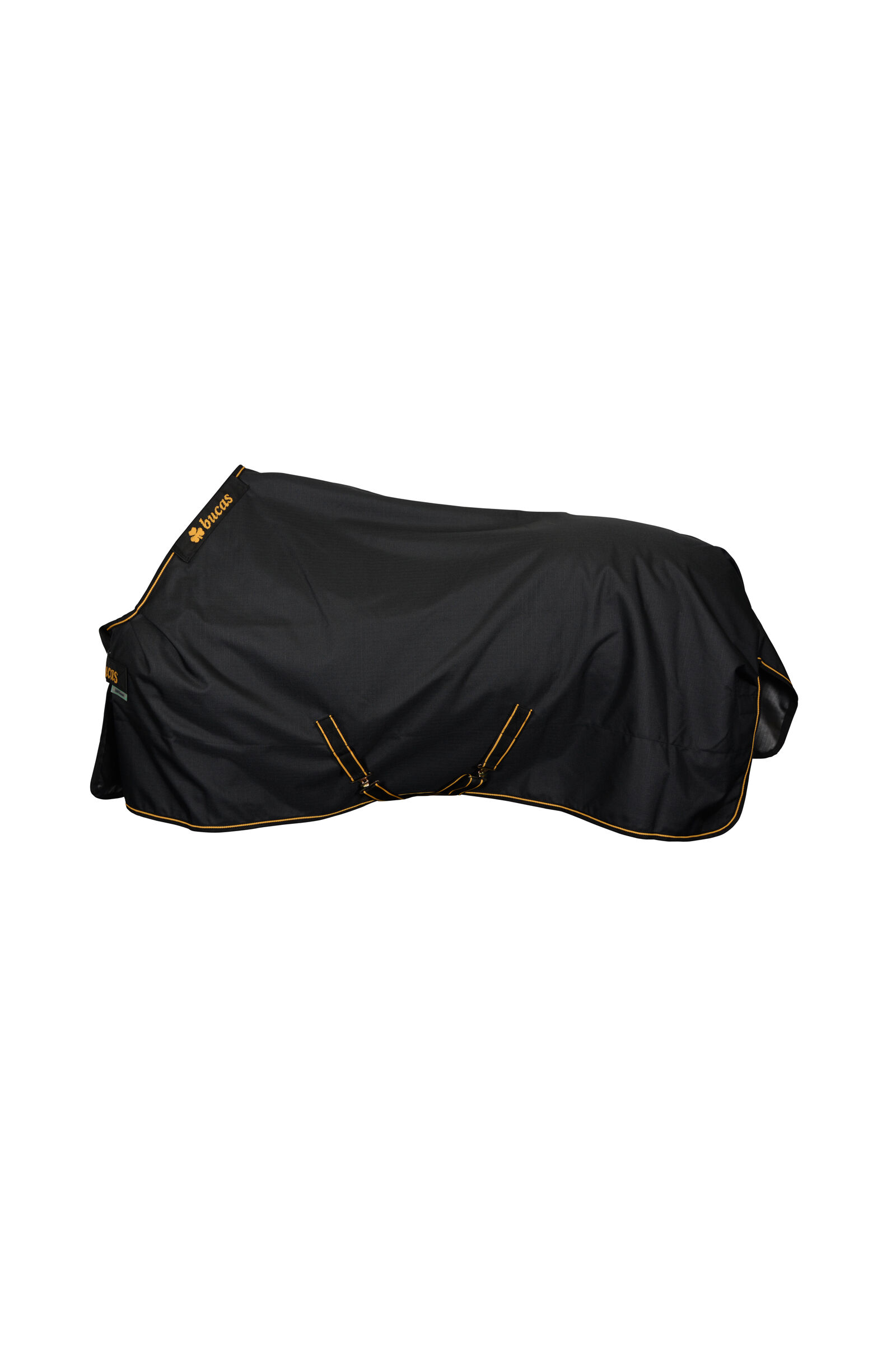 Bucas Irish Turnout Rug, 50g, Black/Gold, 125