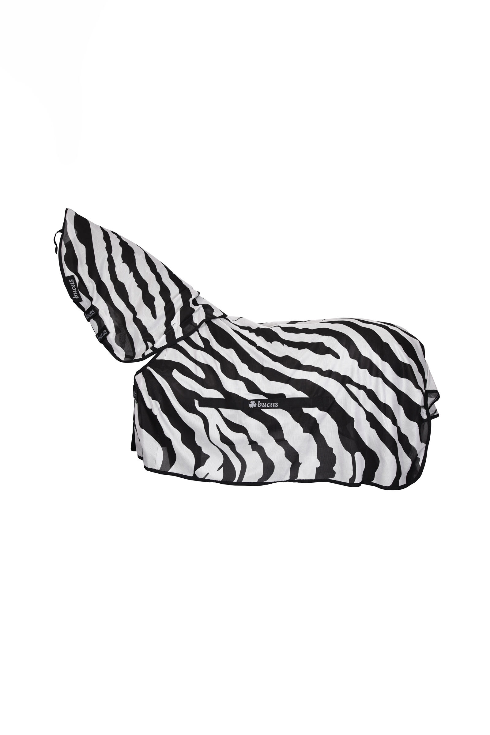 Bucas Buzz-Off Zebra derka przeciw owadom z odpinanym kapturem