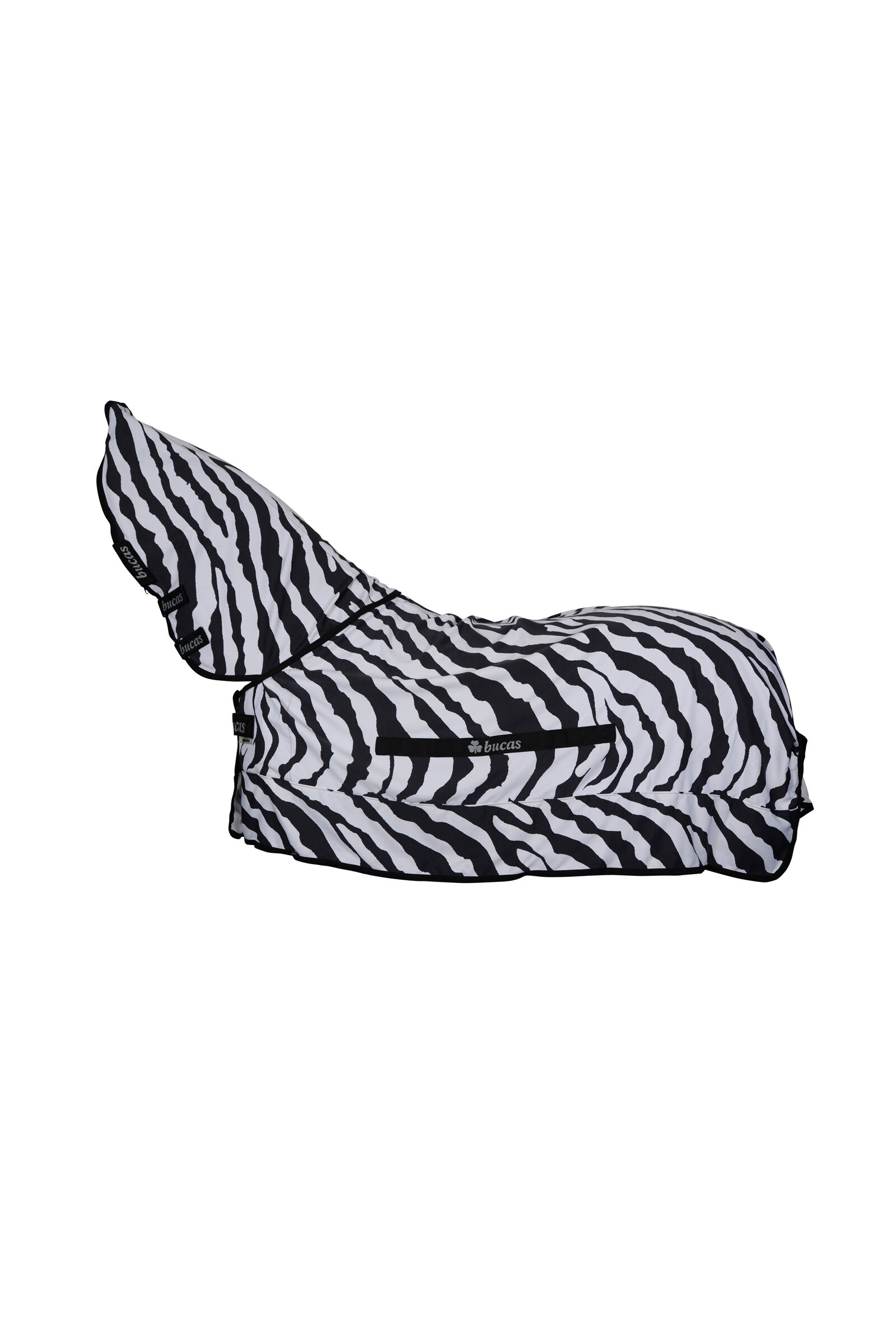 Bucas Sweet-Itch Zebra eksemtäcke med fast hals